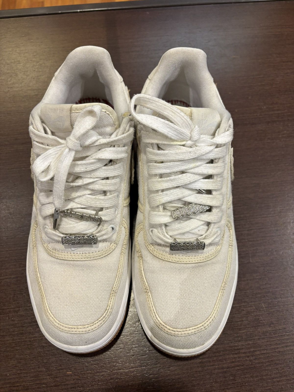 Nike × Travis Scott Travis Scott X Nike Air Force 1 Low Sail Size US 10.5 / EU 43-44 - 4 Thumbnail