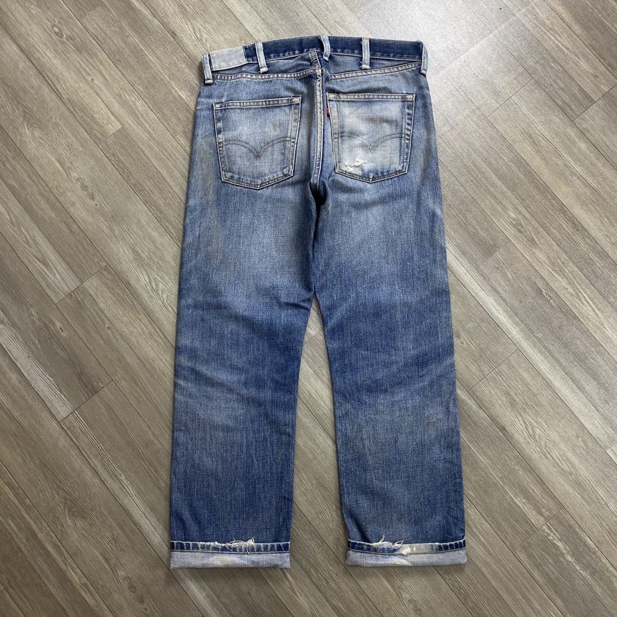 Levi's Vintage Clothing 1990s Vintage Levi’s LVC Big E Distressed Selvedge Denim Size US 29 - 8 Thumbnail