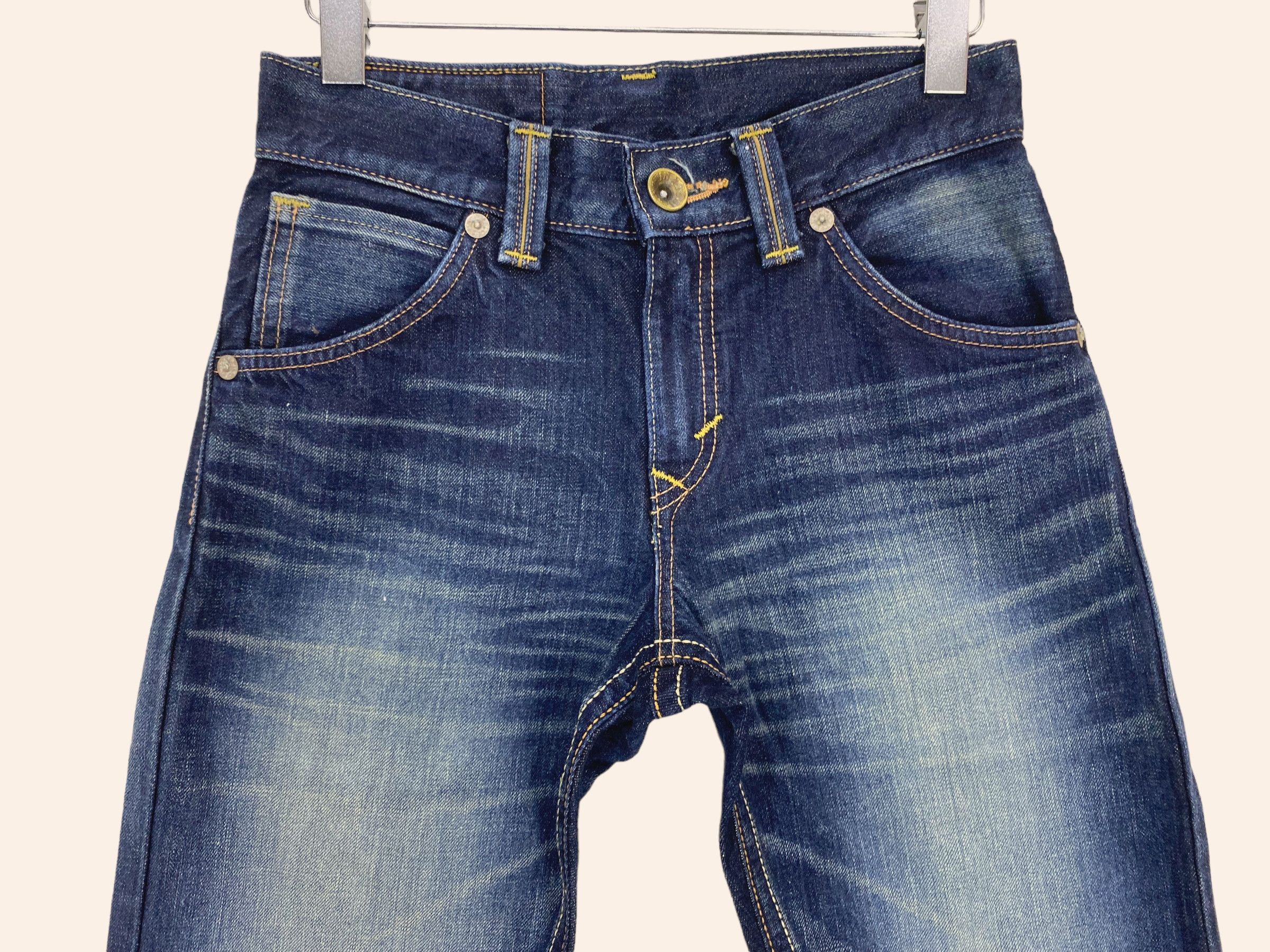 Other Edwin Japan Distressed Denim Jeans - Straight Leg Vintage Size 28" / US 6 / IT 42 - 3 Thumbnail