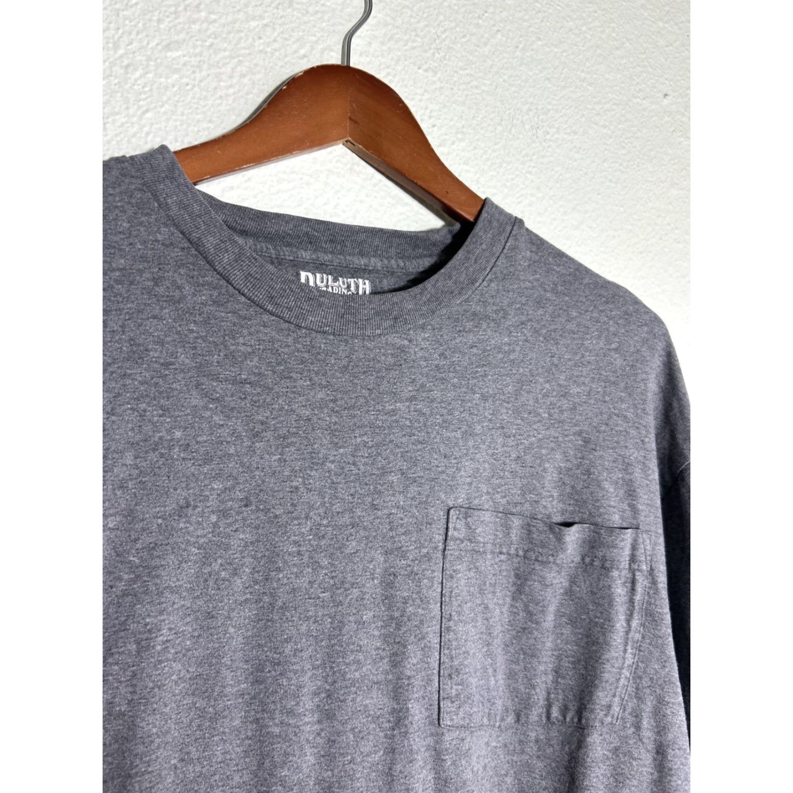 Vintage Duluth Mens Large Long Sleeve T-Shirt Gray 100% Cotton Workwear Size US L / EU 52-54 / 3 - 4 Thumbnail