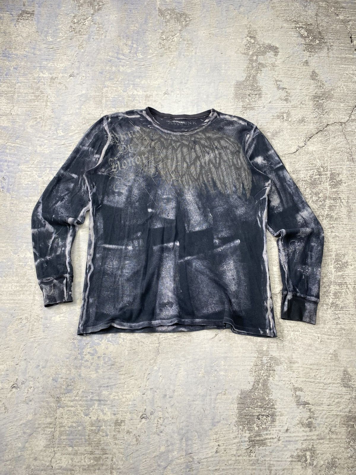 Kayden K Kayden K longsleeve mens avantgarde rock affliction trippnyc Size US XL / EU 56 / 4 - 1 Thumbnail