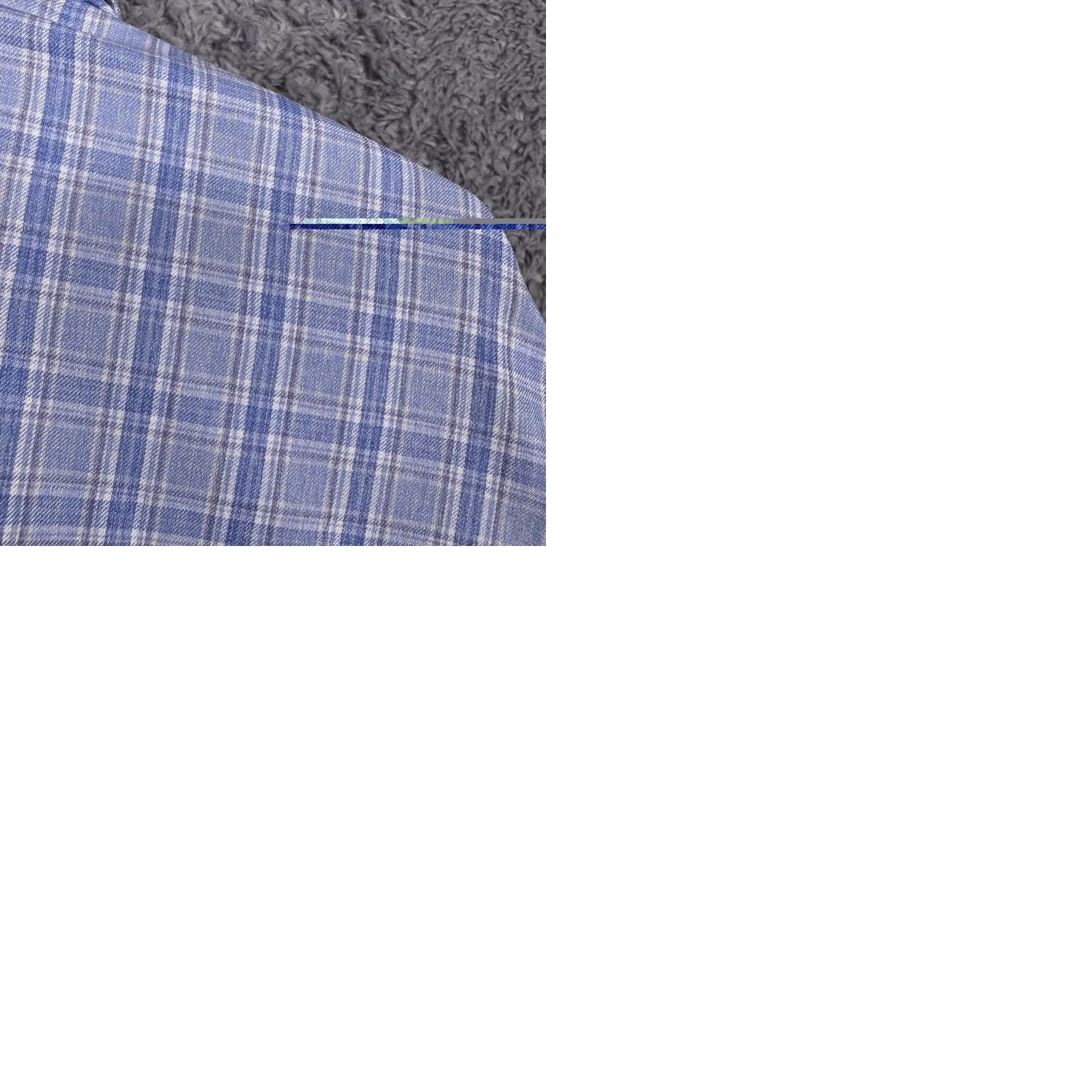 Peter Millar Peter Millar Crown Crafted Shirt Mens XXL Pinetop Performance Sport Windowpane Blue Size US XXL / EU 58 / 5 - 9 Thumbnail