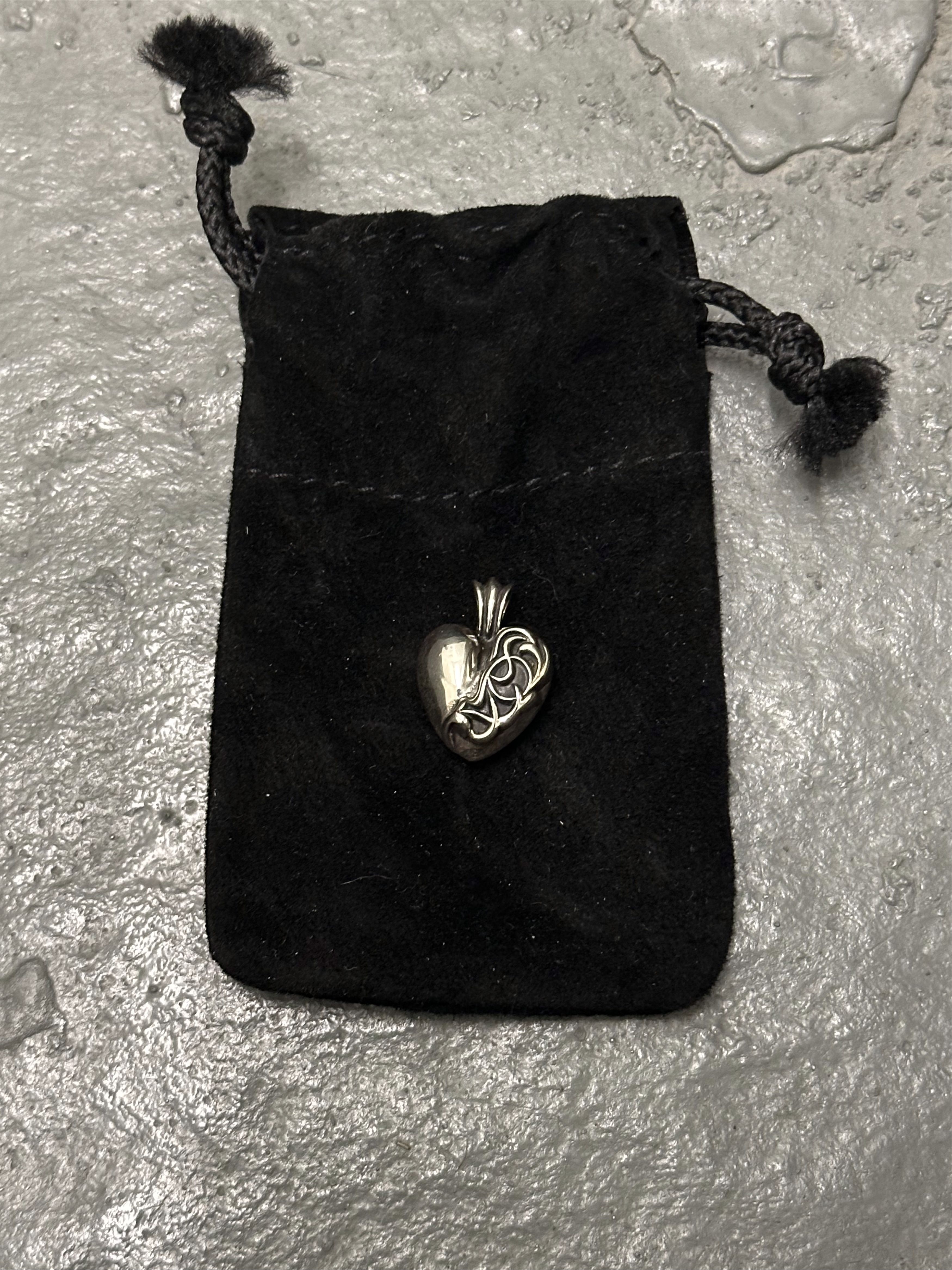 Chrome Hearts Chrome Hearts R.I.P. Heart Pendant | Grailed