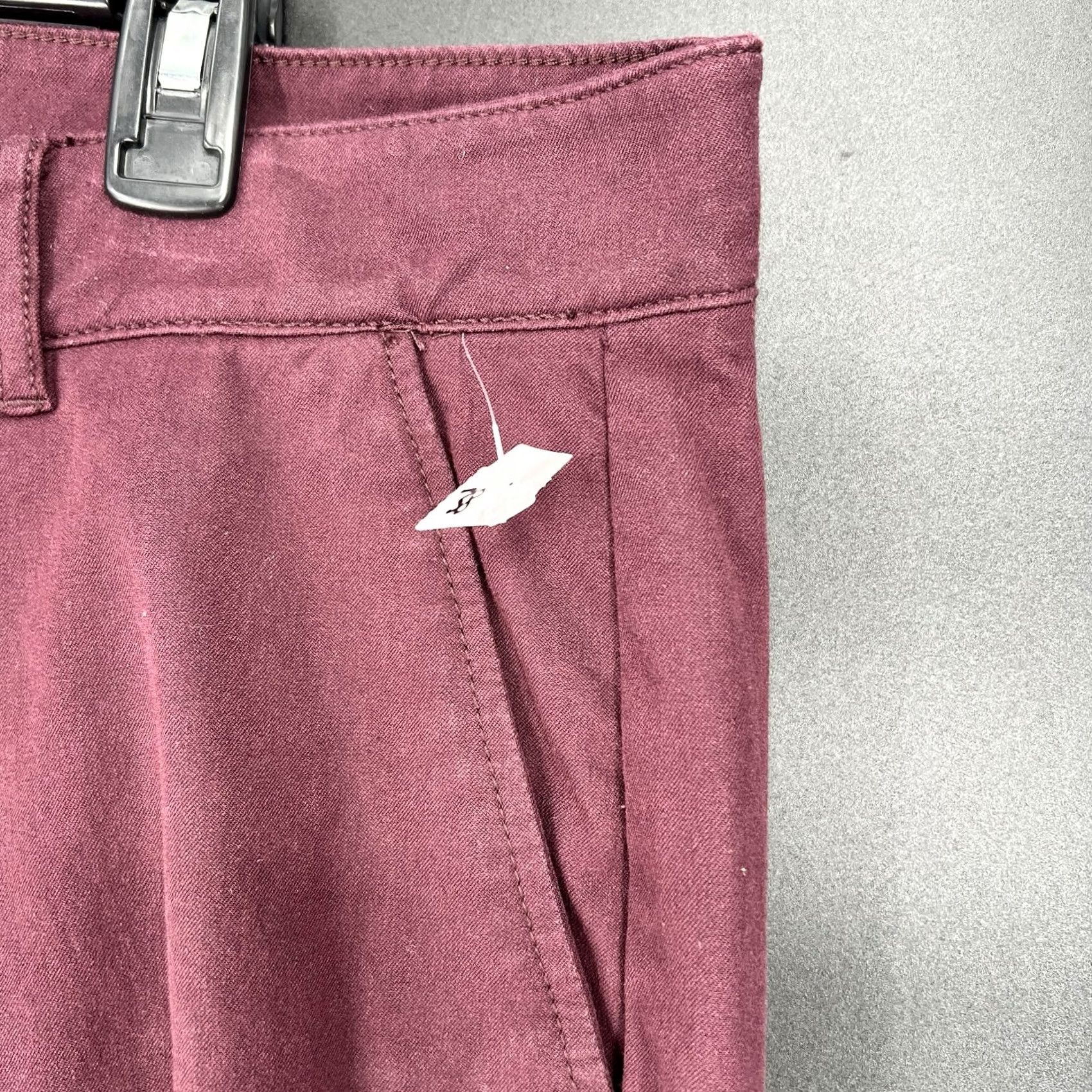 Vintage Mugsy Chino Shorts Mens 38 Burgundy Stretch Flat Front 5-Pocket Preppy Golf Casual Size US 38 / EU 54 - 6 Thumbnail