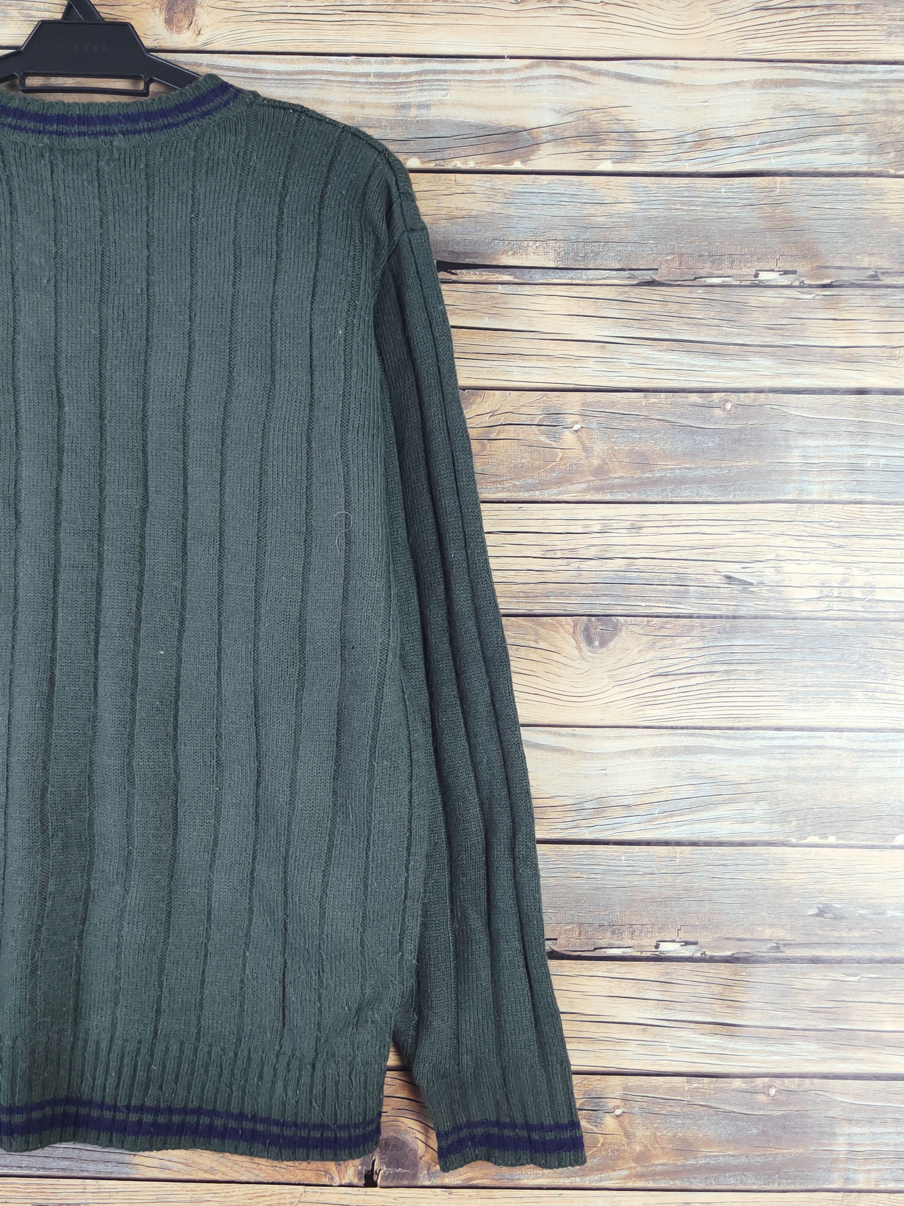 Aran Isles Knitwear Uniqlo Dark Green Knitwear Sweatshirts #W1761 Size US M / EU 48-50 / 2 - 9 Thumbnail