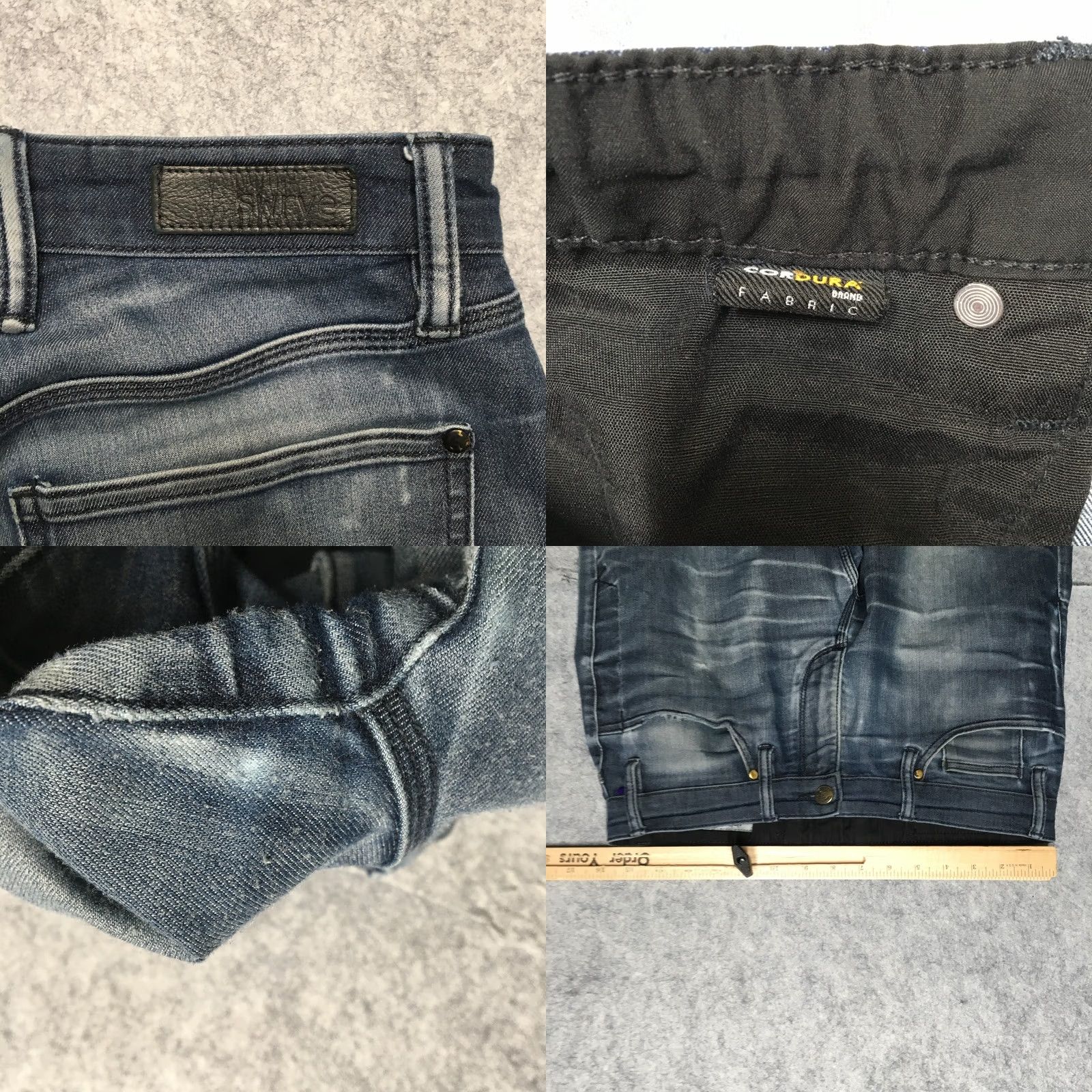Vintage Swrve Slim Fit Jeans Mens 32x32 Blue Cordura Denim Durable Outdoor Pants Cycle Jeans Size US 32 / EU 48 - 9 Thumbnail
