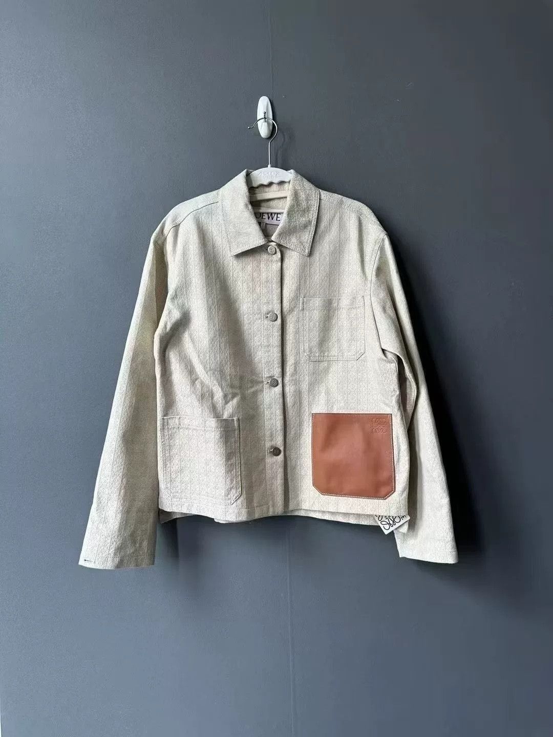 Loewe loewe printed jacket with leather tag Size US L / EU 52-54 / 3 - 1 Thumbnail