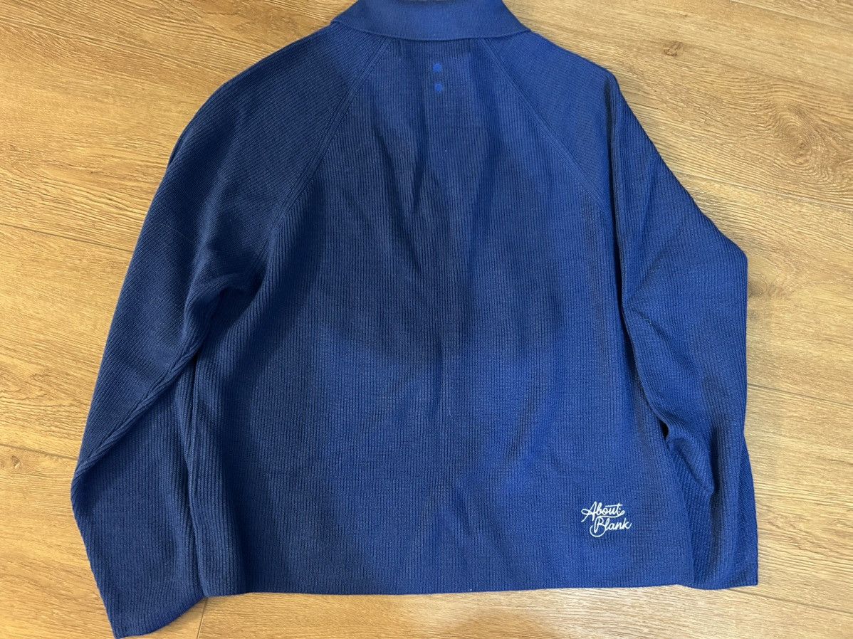 About:Blank About:blank Long Sleeve Knitted Polo Estate Blue Size US L / EU 52-54 / 3 - 6 Thumbnail