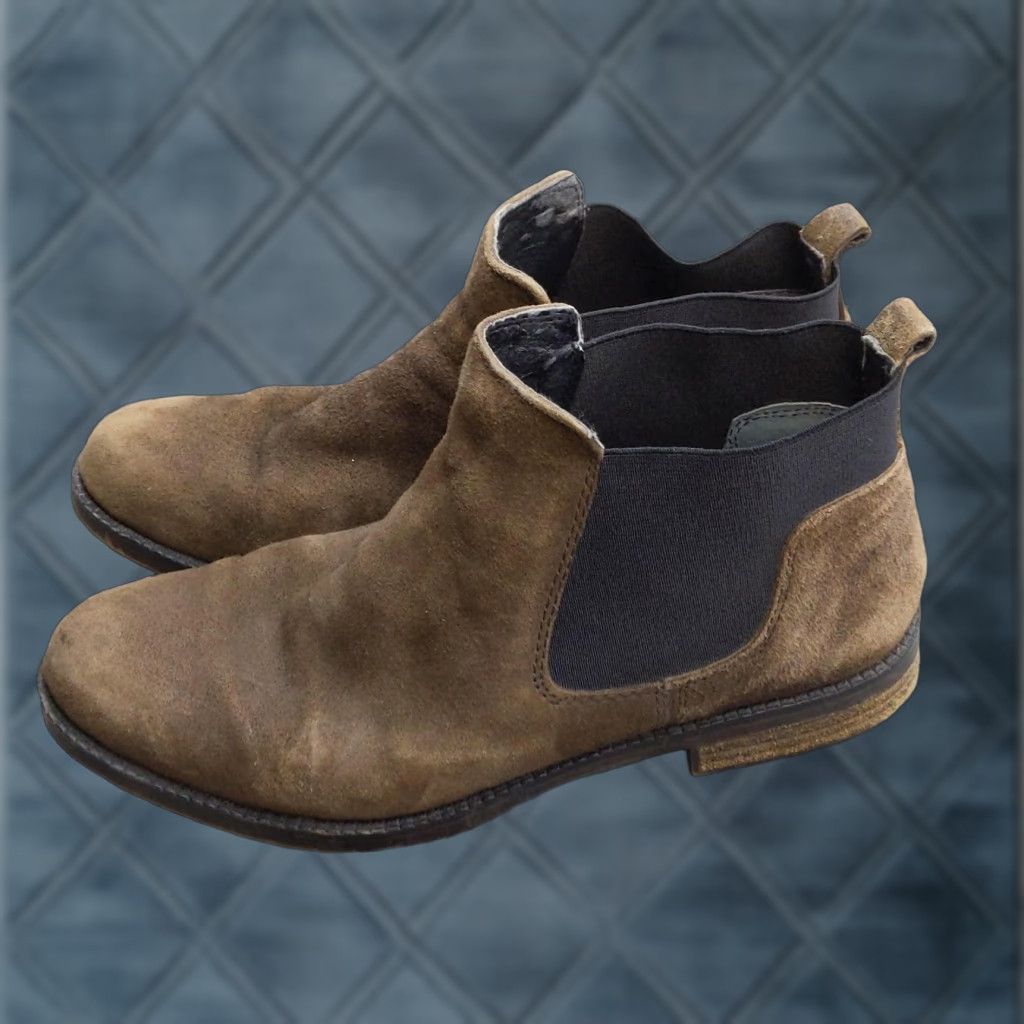 Franco Sarto Franco Sarto Boots Womens Size 7 Brown Suede Chelsea Ankle Booties Block Heel Size US 7 / IT 37 - 1 Thumbnail