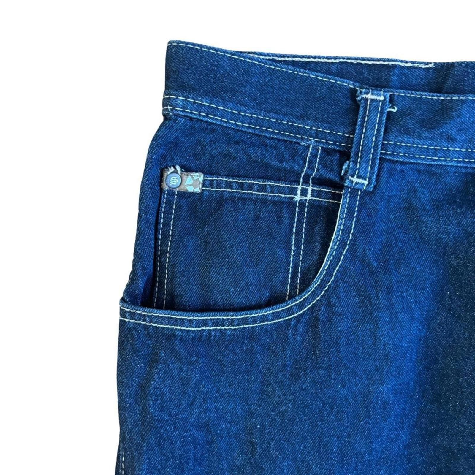 Southpole Southpole Baggy Denim Shorts 36 Dark Blue Size US 36 / EU 52 - 4 Thumbnail
