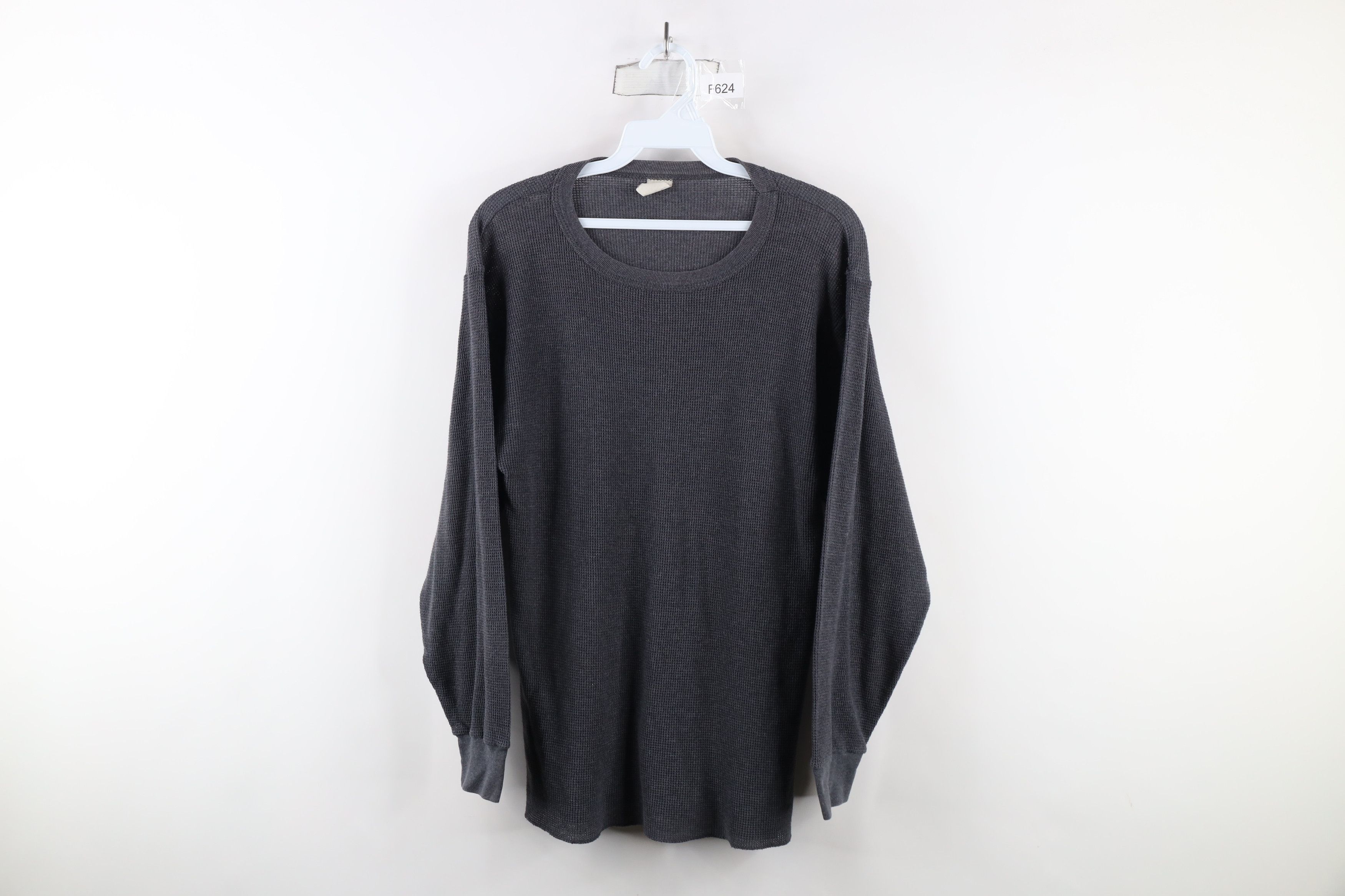 Vintage Vintage 90s Streetwear Long Sleeve Thermal Knit T-Shirt USA Size US XL / EU 56 / 4 - 1 Thumbnail