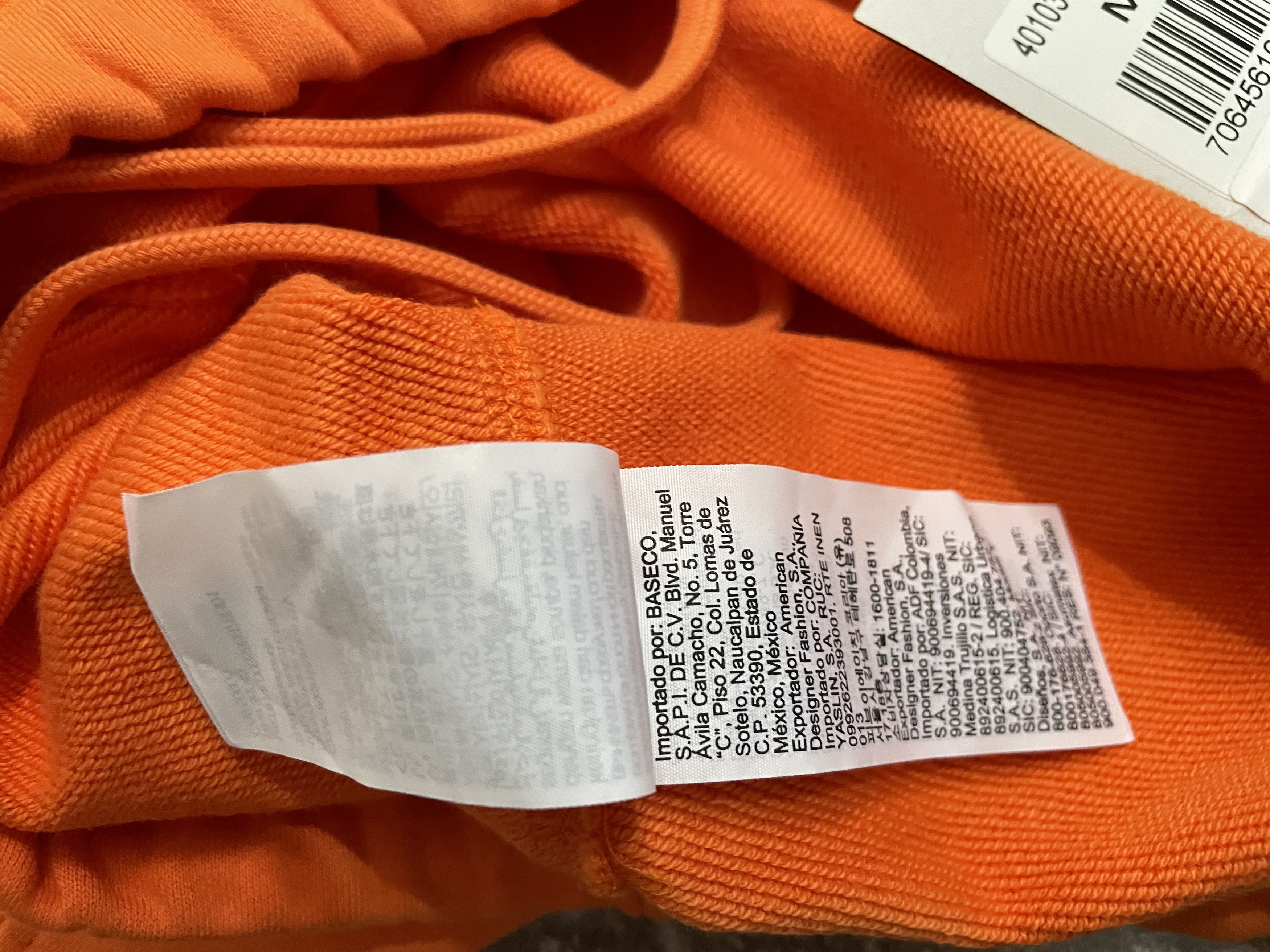 CK x Heron Preston track pants - Orange