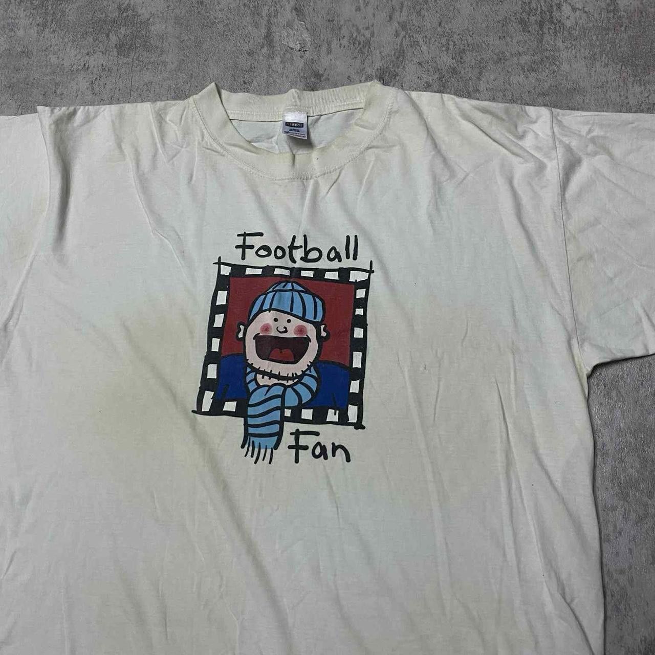 Other 1990s white vintage cotton football fan tee football Size US XL / EU 56 / 4 - 3 Thumbnail