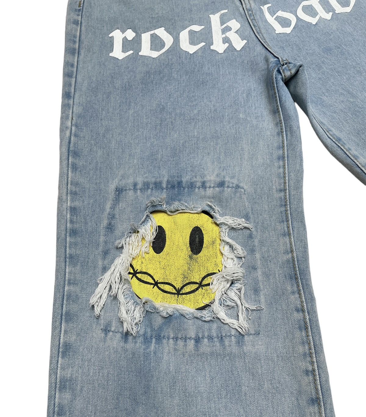 If Six Was Nine × Le Grande Bleu (L.G.B.) Rare Design Vintage Brand Shein Inspired Kapital Jeans 2000s Size US 29 - 6 Thumbnail