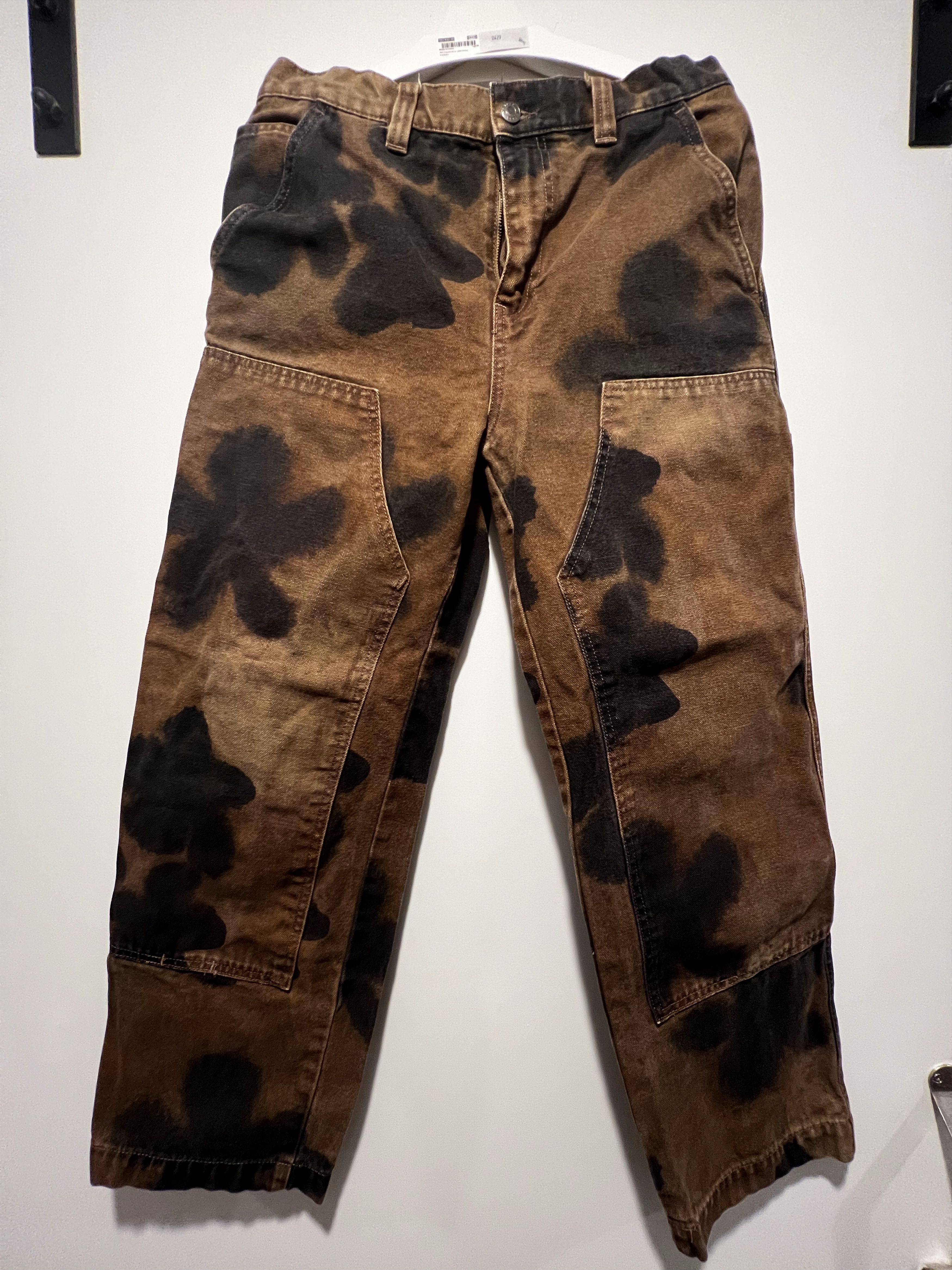 Stussy Stussy Floral Dye Work Pant 'Brown' Size US 30 / EU 46 - 2 Thumbnail