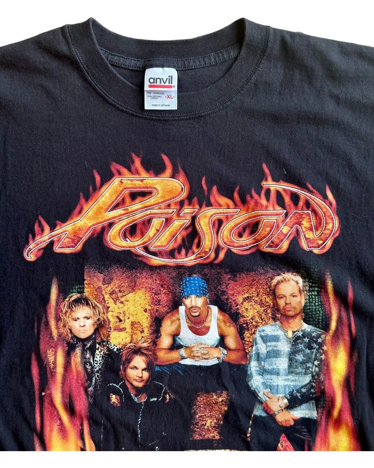 Anvil × Band Tees × Vintage 2004 Poison Concert Tee Size US XL / EU 56 / 4 - 4 Thumbnail