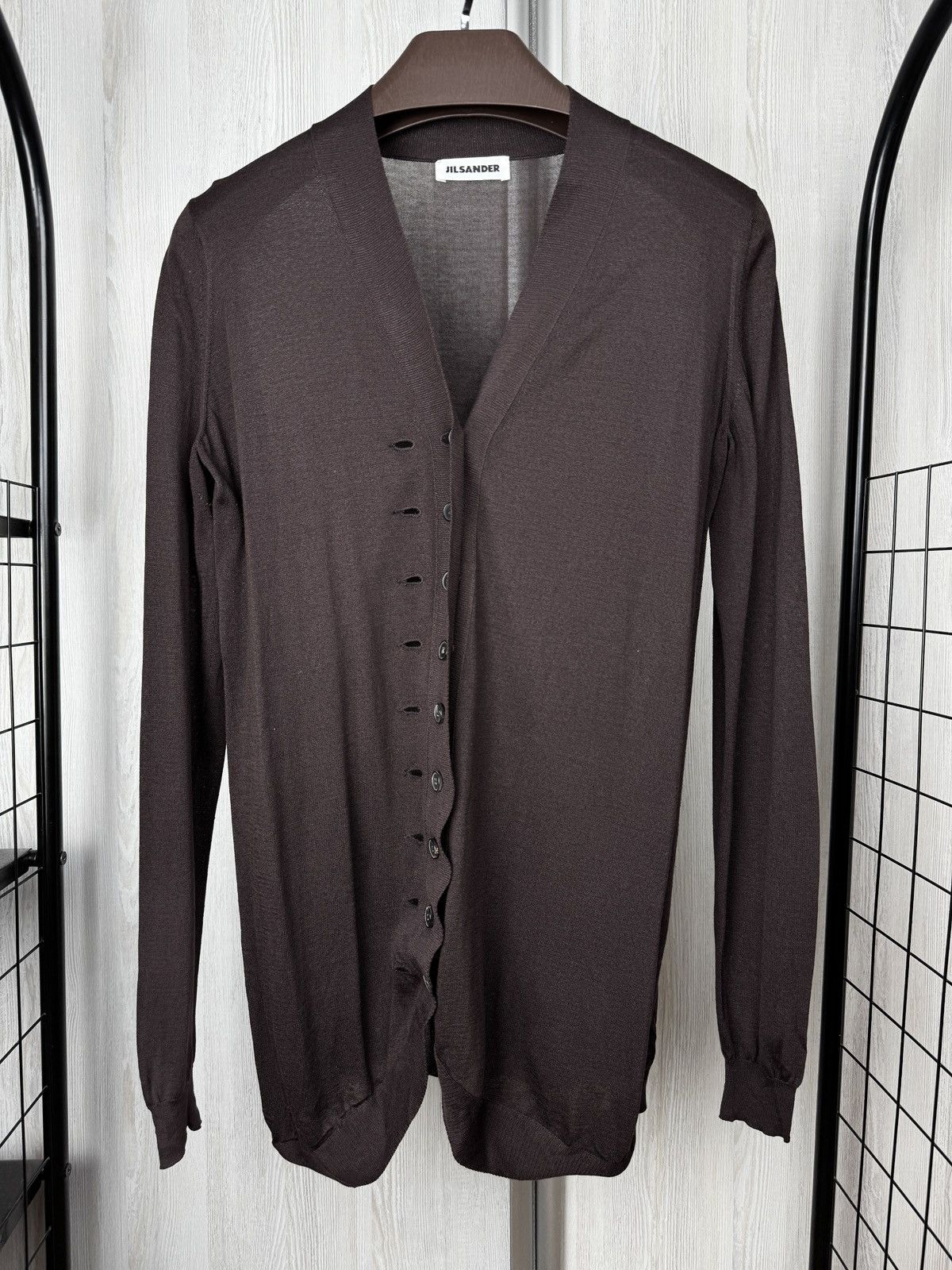 Jil Sander Jil Sander rare 2 pieces set brown wool sweater cardigan Size M / US 6-8 / IT 42-44 - 5 Thumbnail