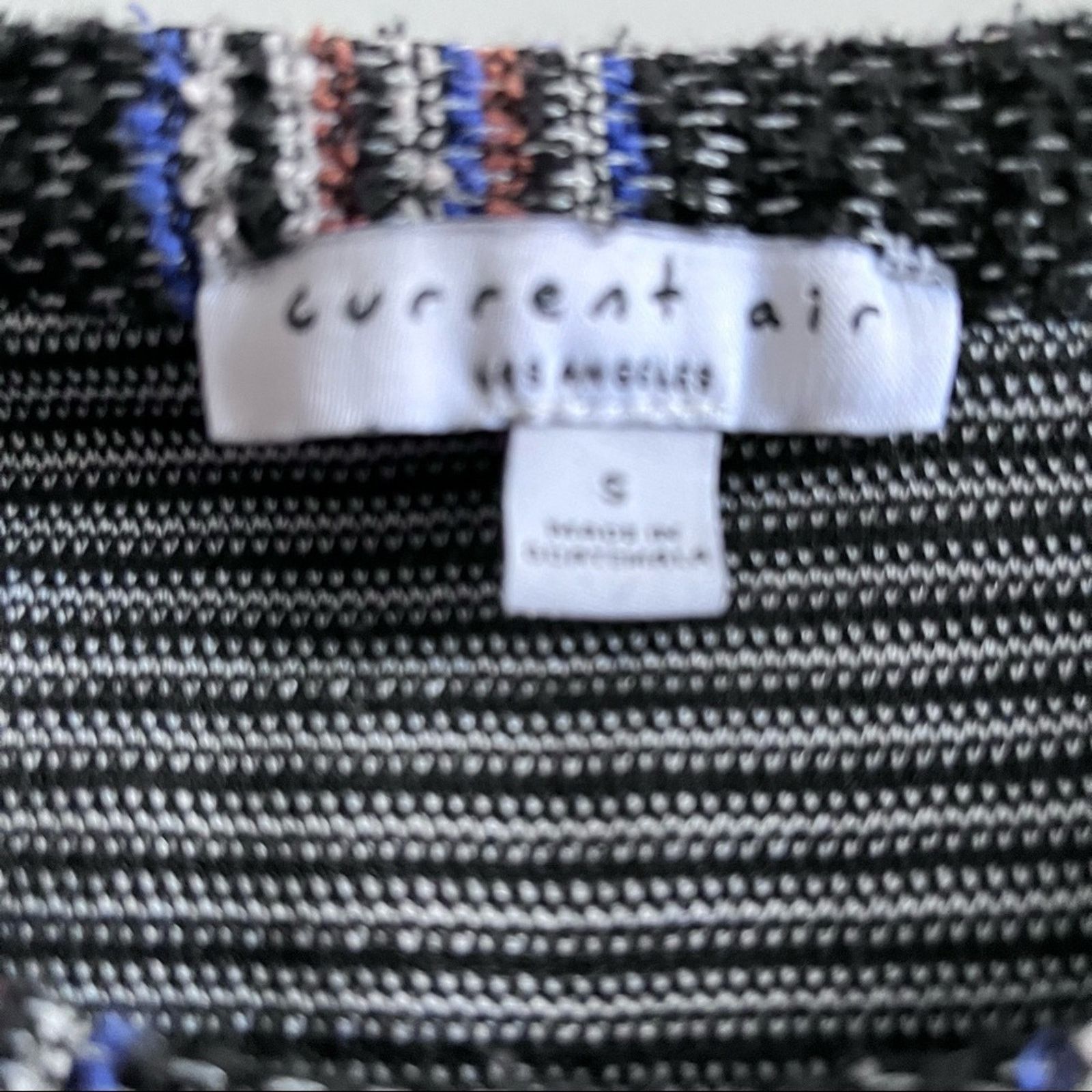 Anthropologie Anthropologie Current Air black striped fringed sweater Size S / US 4 / IT 40 - 6 Thumbnail