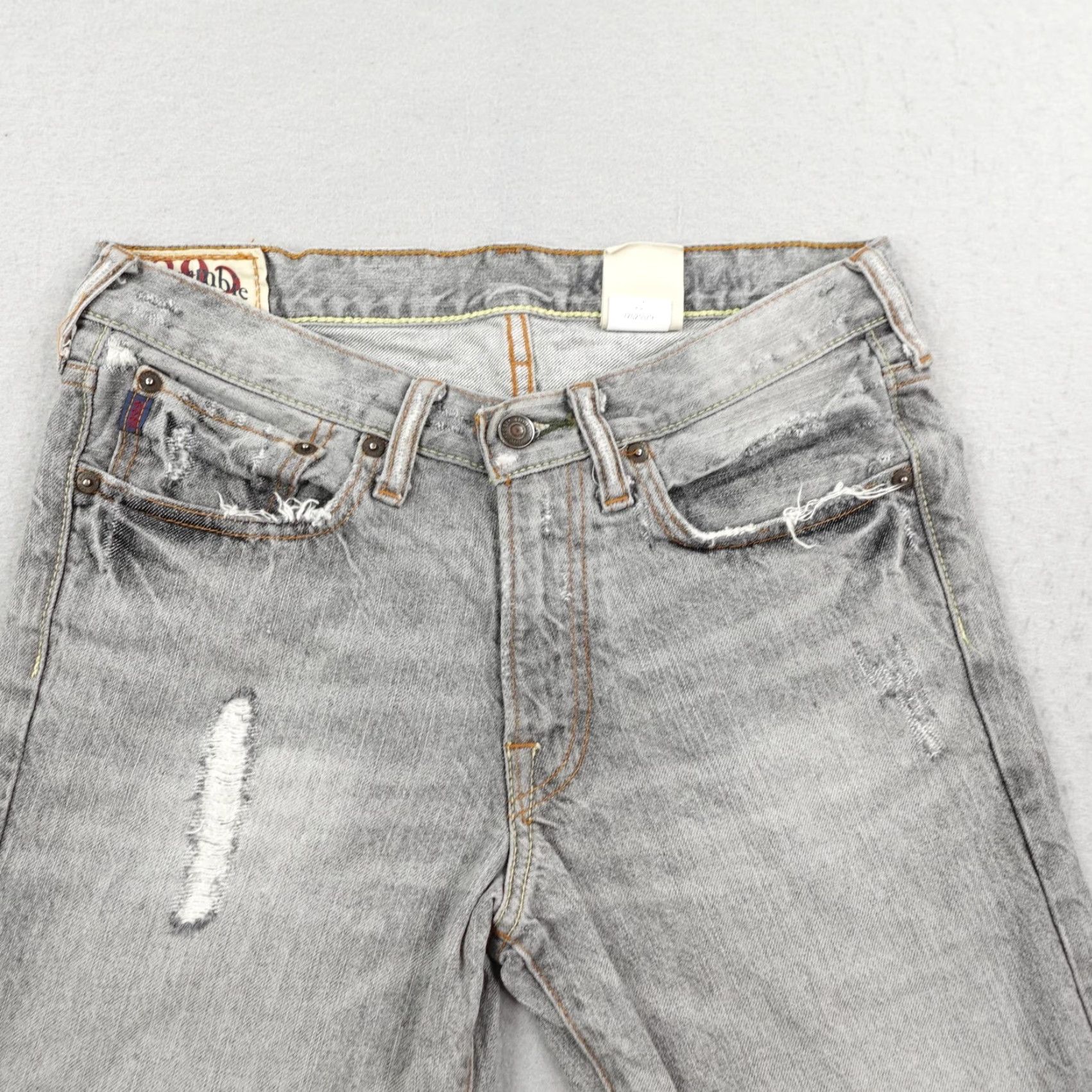 Abercrombie & Fitch VINTAGE Abercrombie Jeans Womens 14 Gray Denim Capri Low Rise Cropped Y2K Size 36" / US 14 / IT 50 - 2 Thumbnail