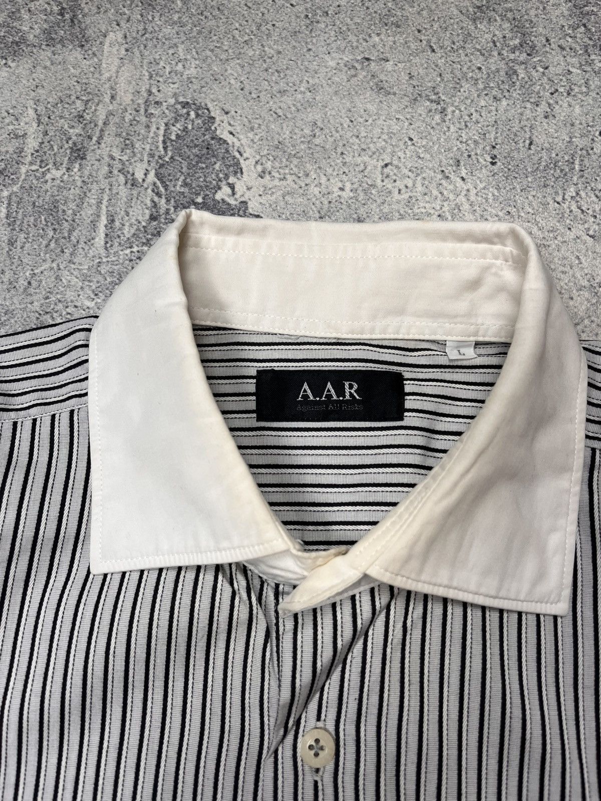 Yohji Yamamoto AAR By Yohji Yamamoto Button Up Stripe Size US L / EU 52-54 / 3 - 5 Thumbnail