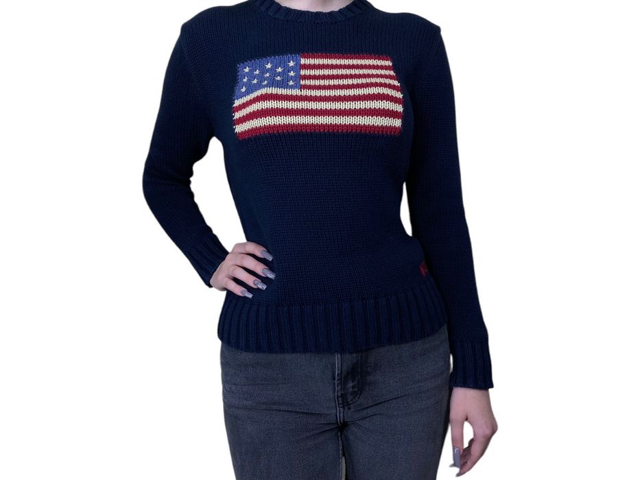 Polo Ralph Lauren 🔥LASTDROP🔥 Iconic American Flag PRL Cable Knit ...