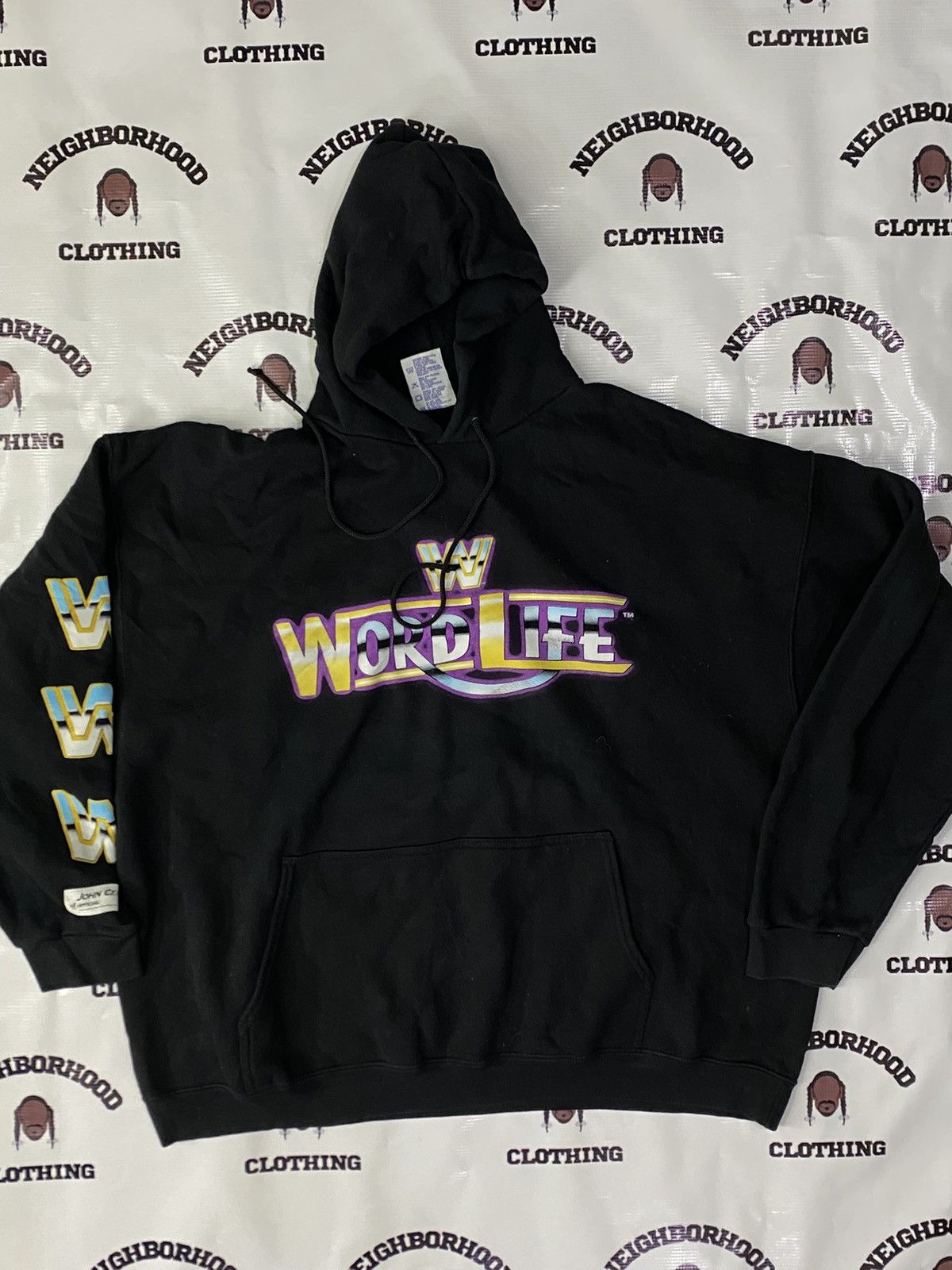 WWE JOHN CENA WORD LIFE VINTAGE HOODIE. Size US XXL / EU 58 / 5 - 1 Thumbnail