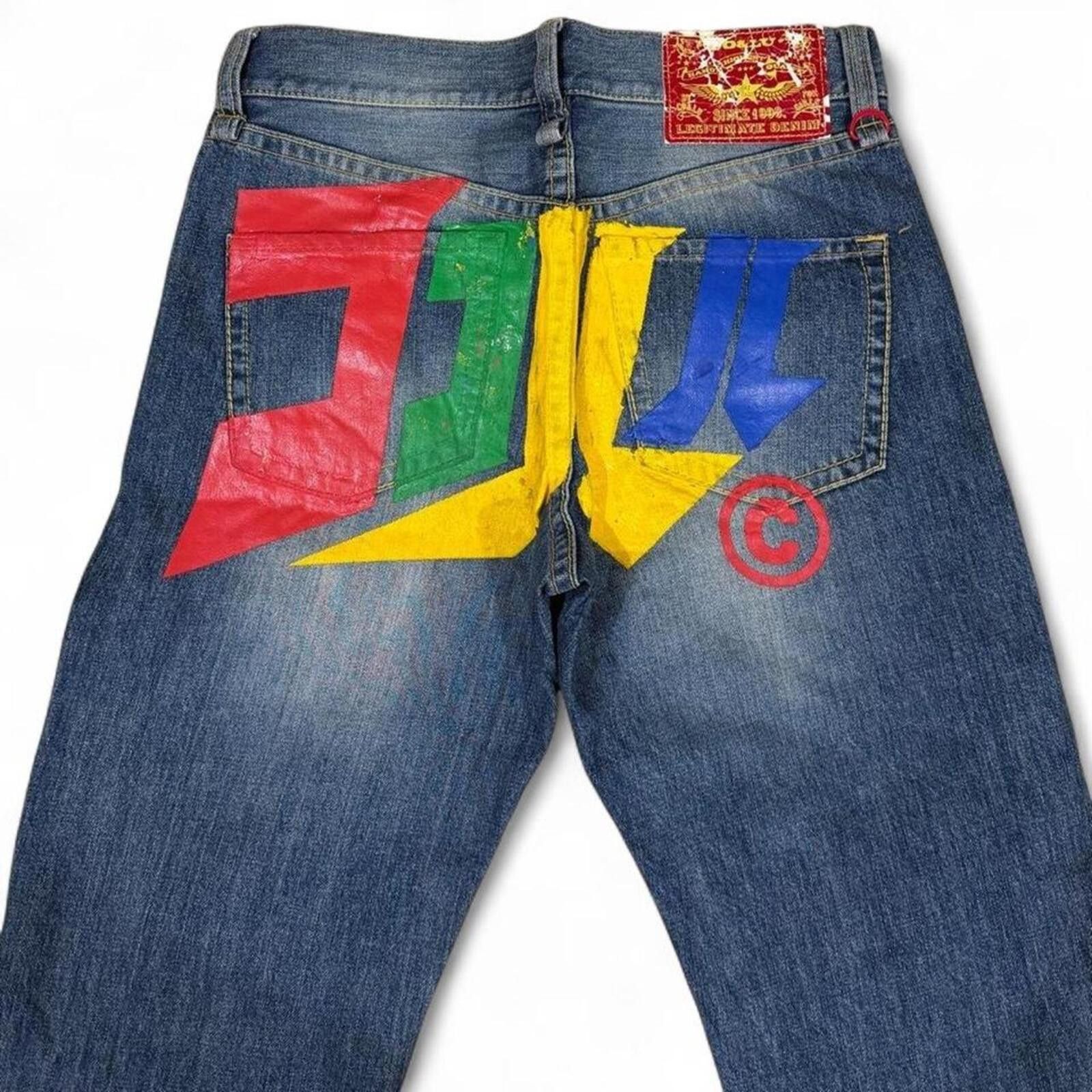 True Religion CO&LU Painted unique design denim jeans Size 30" / US 8 / IT 44 - 3 Thumbnail