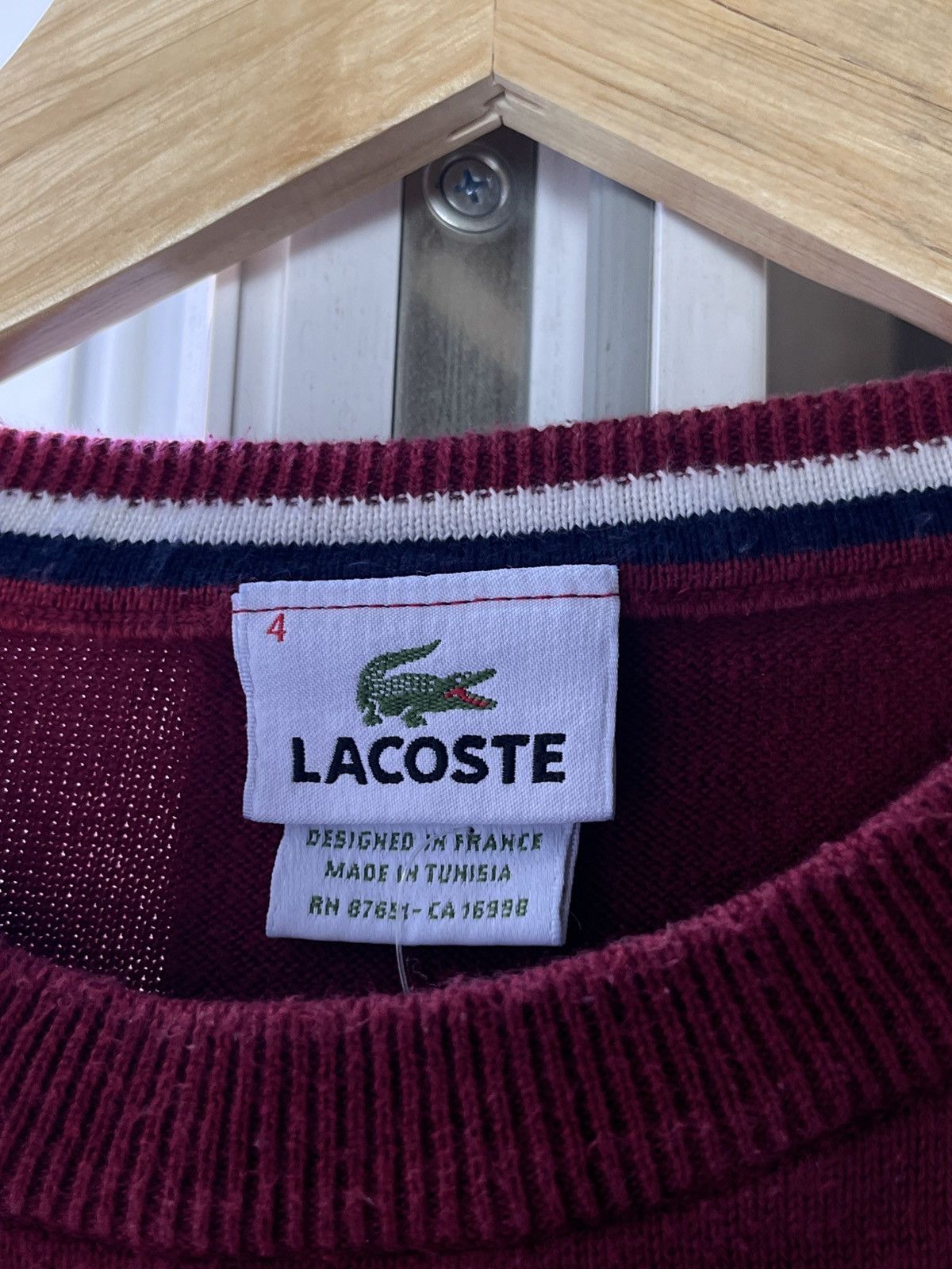 Lacoste 🔥00’s Lacoste Boxy Knit Sweater Old Money Y2k Jumper Size US S / EU 44-46 / 1 - 6 Thumbnail
