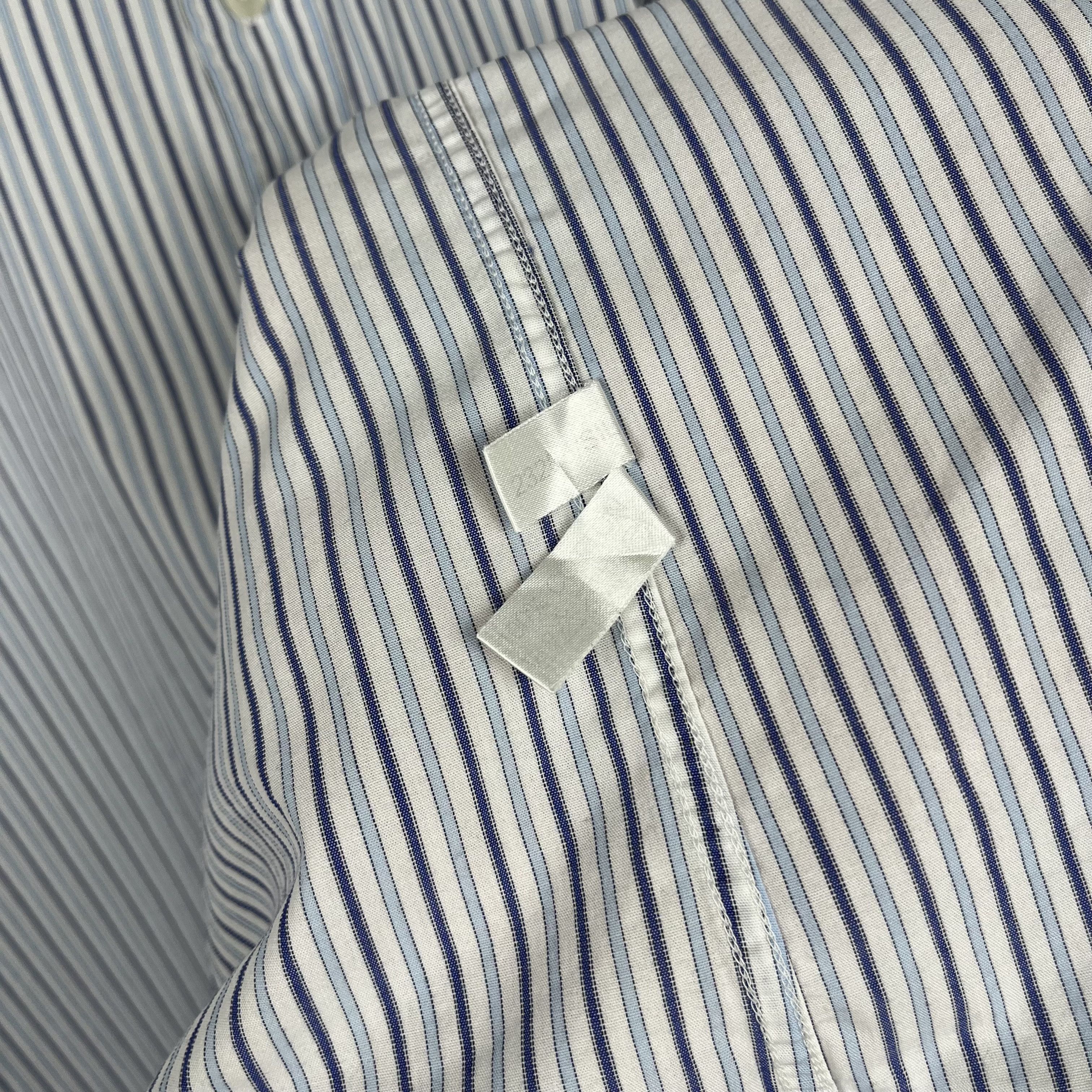 Yves Saint Laurent Yves Saint Laurent YSL Stripped Long Sleeve Button Up Shirt Size US XL / EU 56 / 4 - 14 Thumbnail