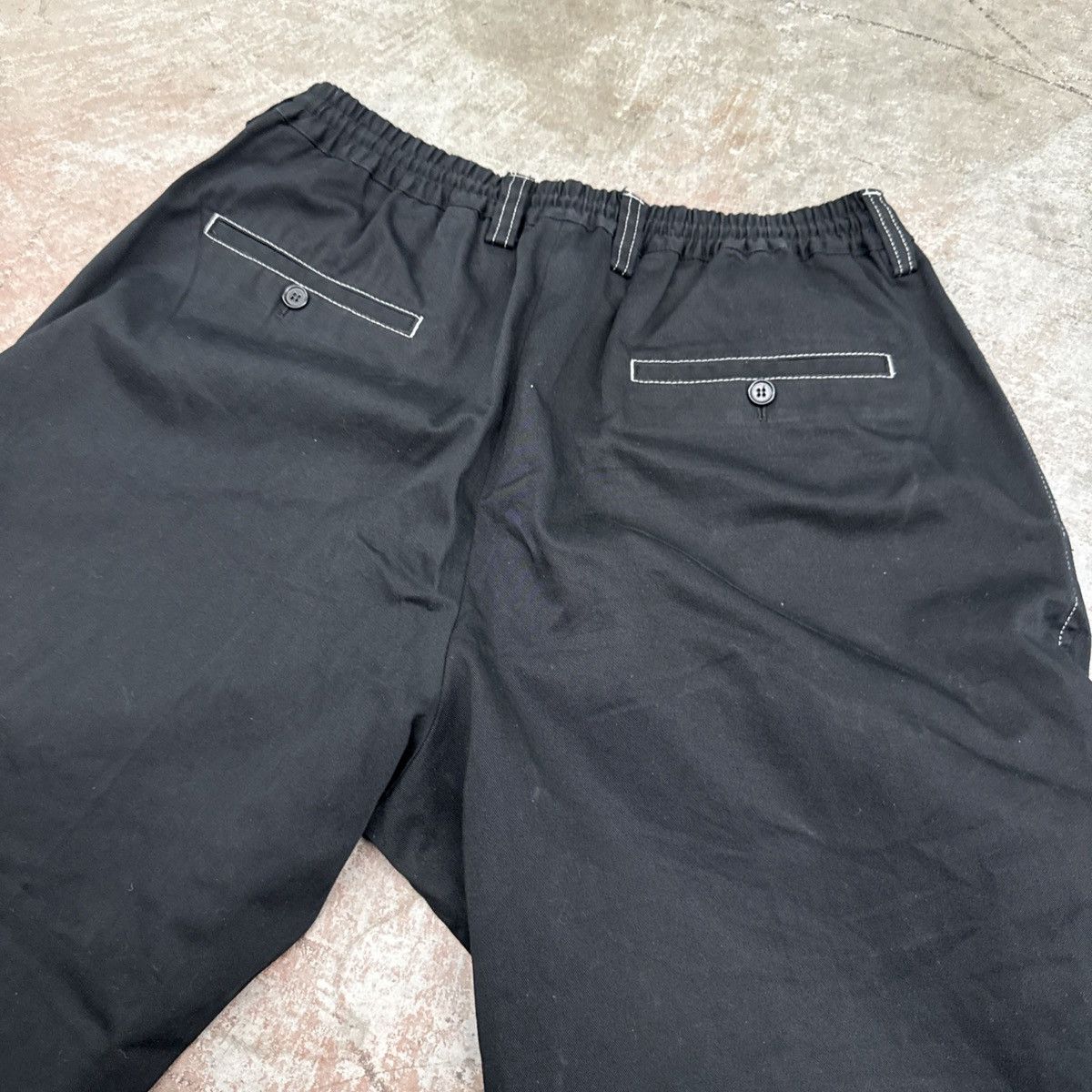 Marni Marni Contrast Stitch Black Cotton Pants Size 38" / US 16 / IT 52 - 13 Thumbnail