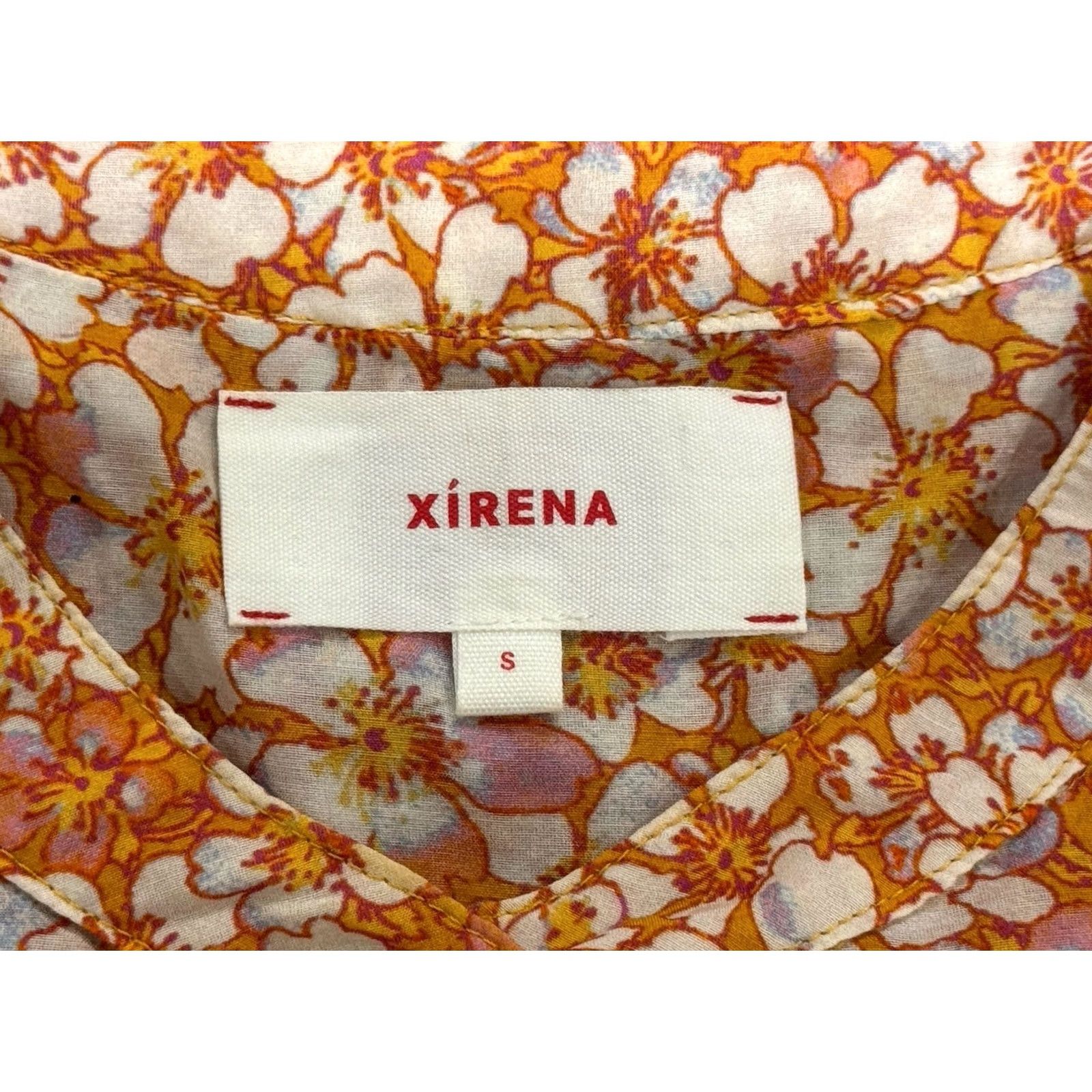Xirena XIRENA Top Sleeveless Floral Button Up Silk Blend Lightweight S Multicolor Casual Workwear Travel Women Regular Size S Size S / US 4 / IT 40 - 2 Thumbnail