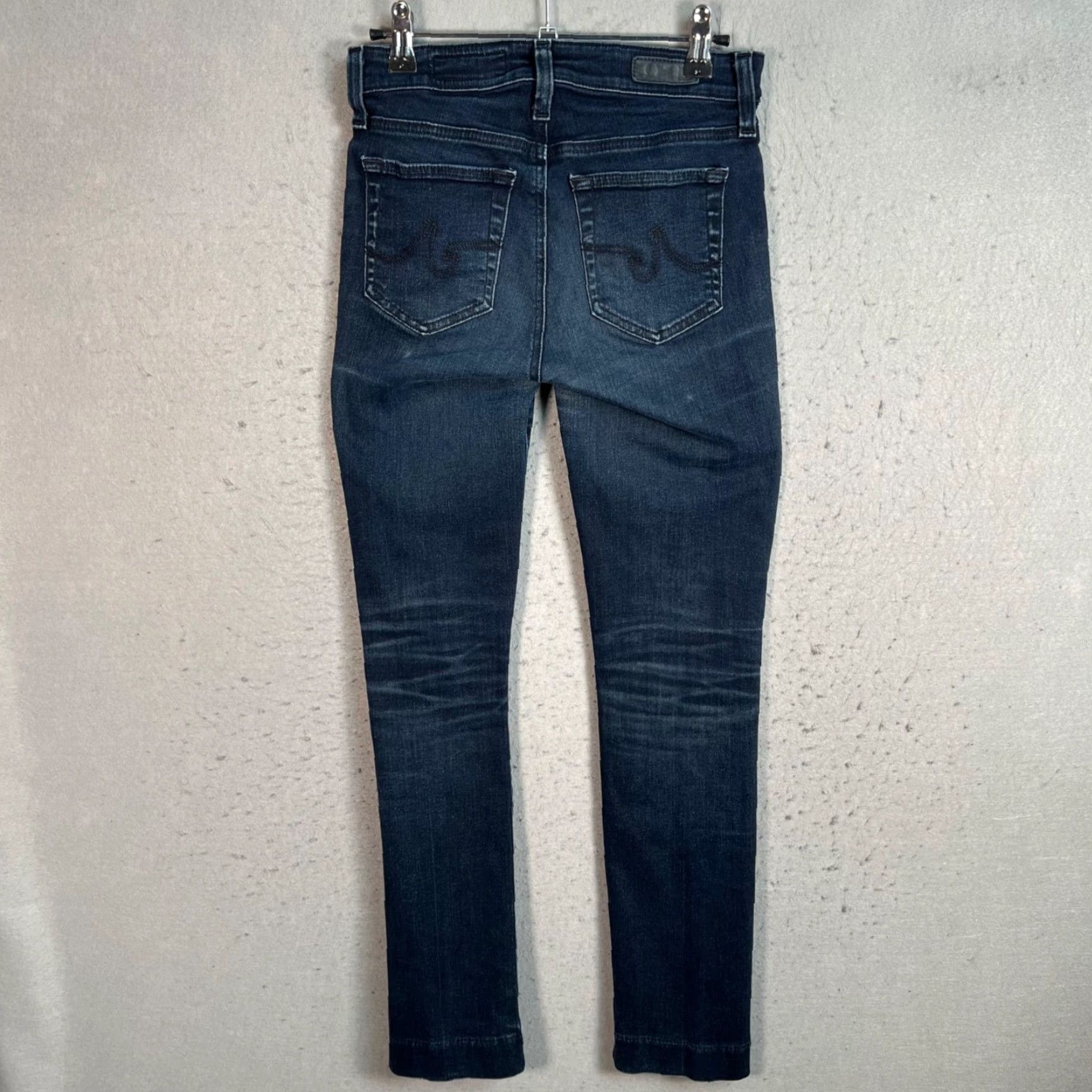 Denime VINTAGE AG Adriano Goldschmied The Mari High-Rise Straight Jeans Womens 24R Blue Denim Size 42" / US 20 - 2 Thumbnail