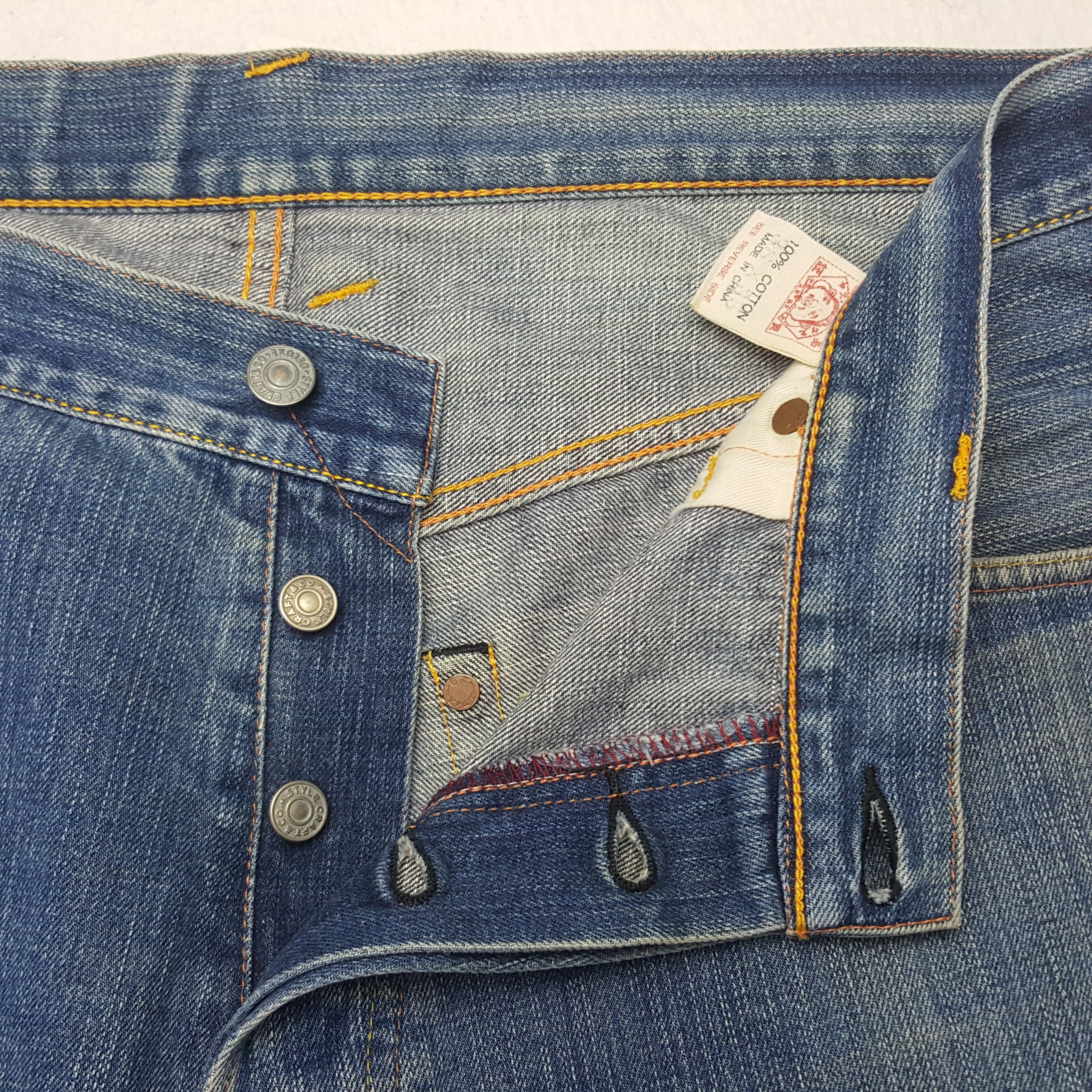 Evisu × Vintage Vintage Evisu Japan Custom Daicock Art Denim Jeans Size US 35 - 12 Thumbnail