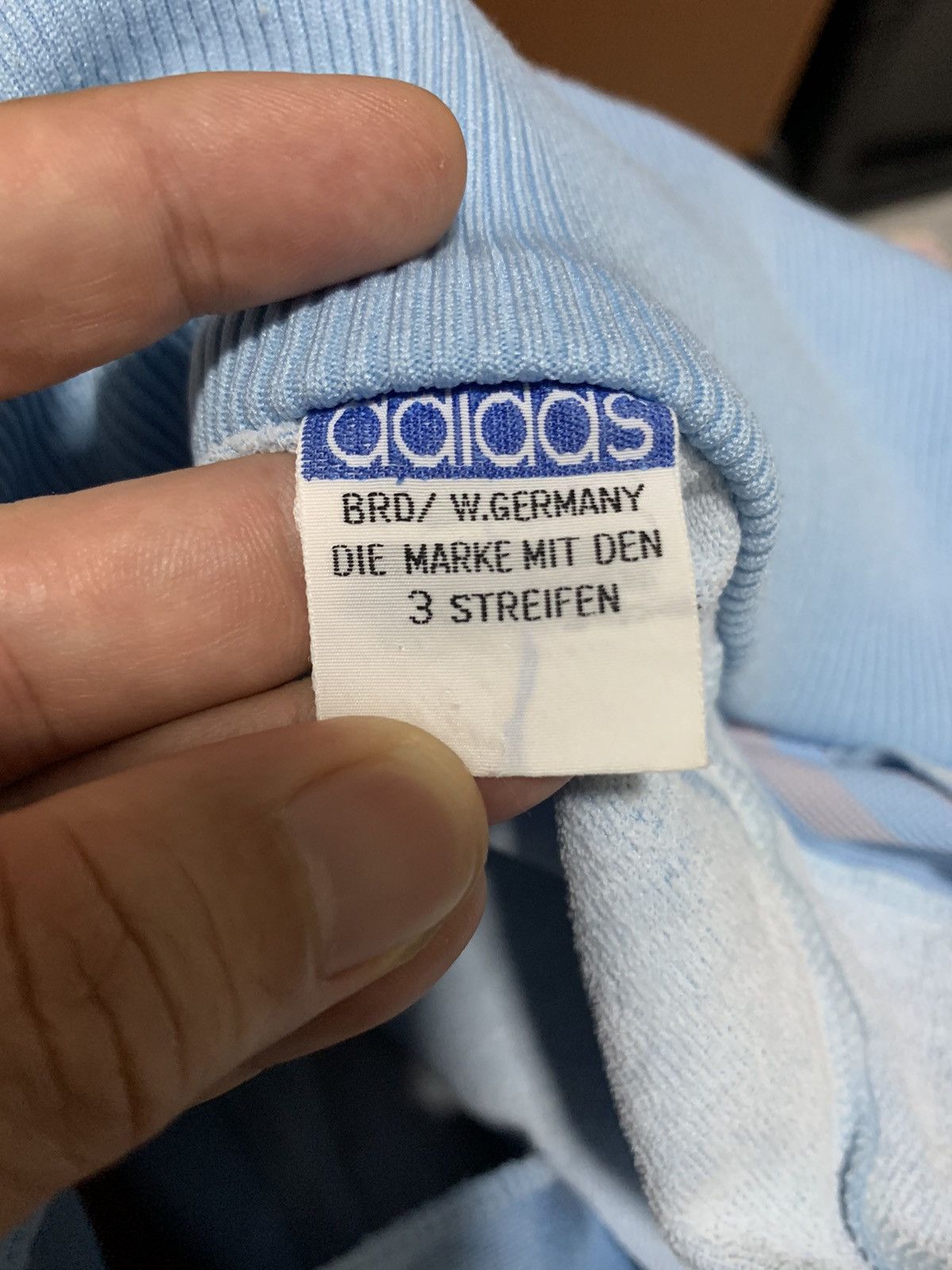 Adidas Vintage Blue Adidas Track Jacket Distressed Size US L / EU 52-54 / 3 - 9 Thumbnail
