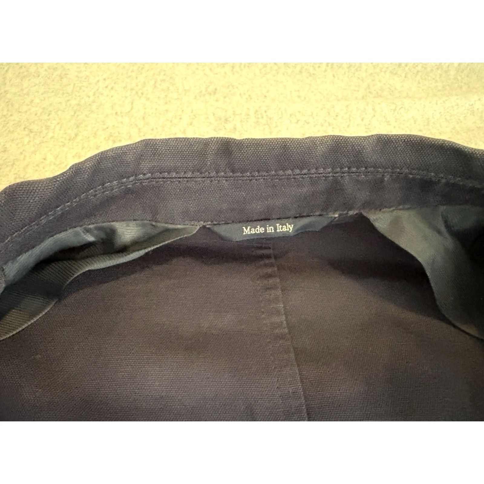 Ermenegildo Zegna Ermenegildo Zegna Blazer Jacket Mens 44 Two-Button Navy Blue Solid Sport Coat with Measurements 22" Pit to Pit 31" Back Length Size 44R - 5 Thumbnail