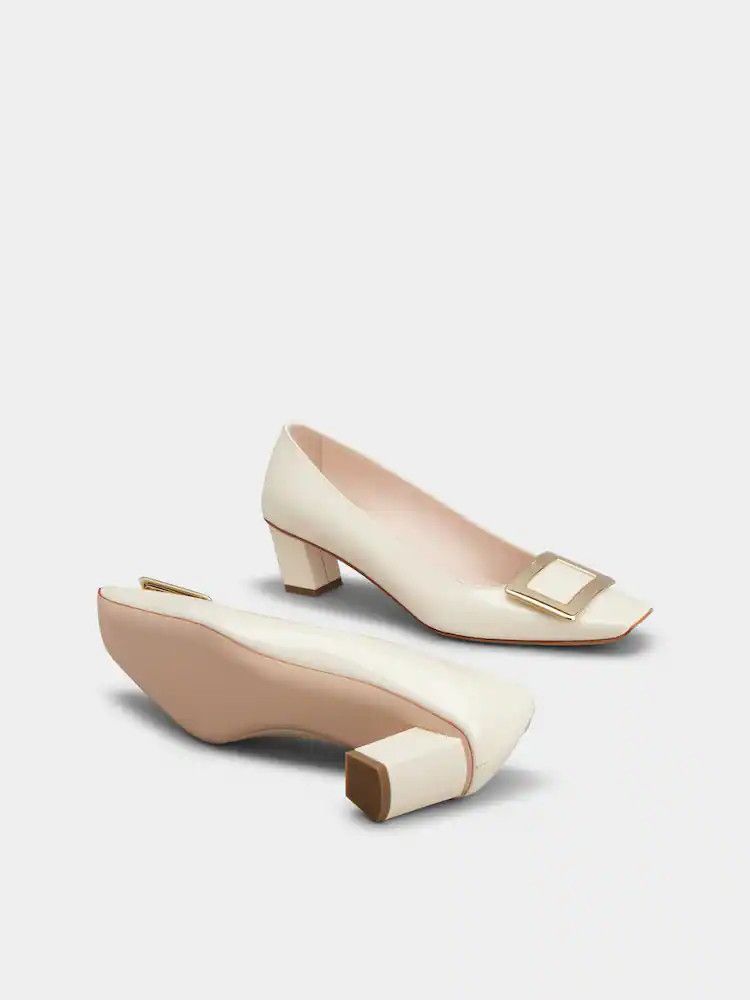 Roger Vivier o1s22i1n0824 Belle Viver 45 Pumps in White Size US 9 / IT 39 - 6 Thumbnail