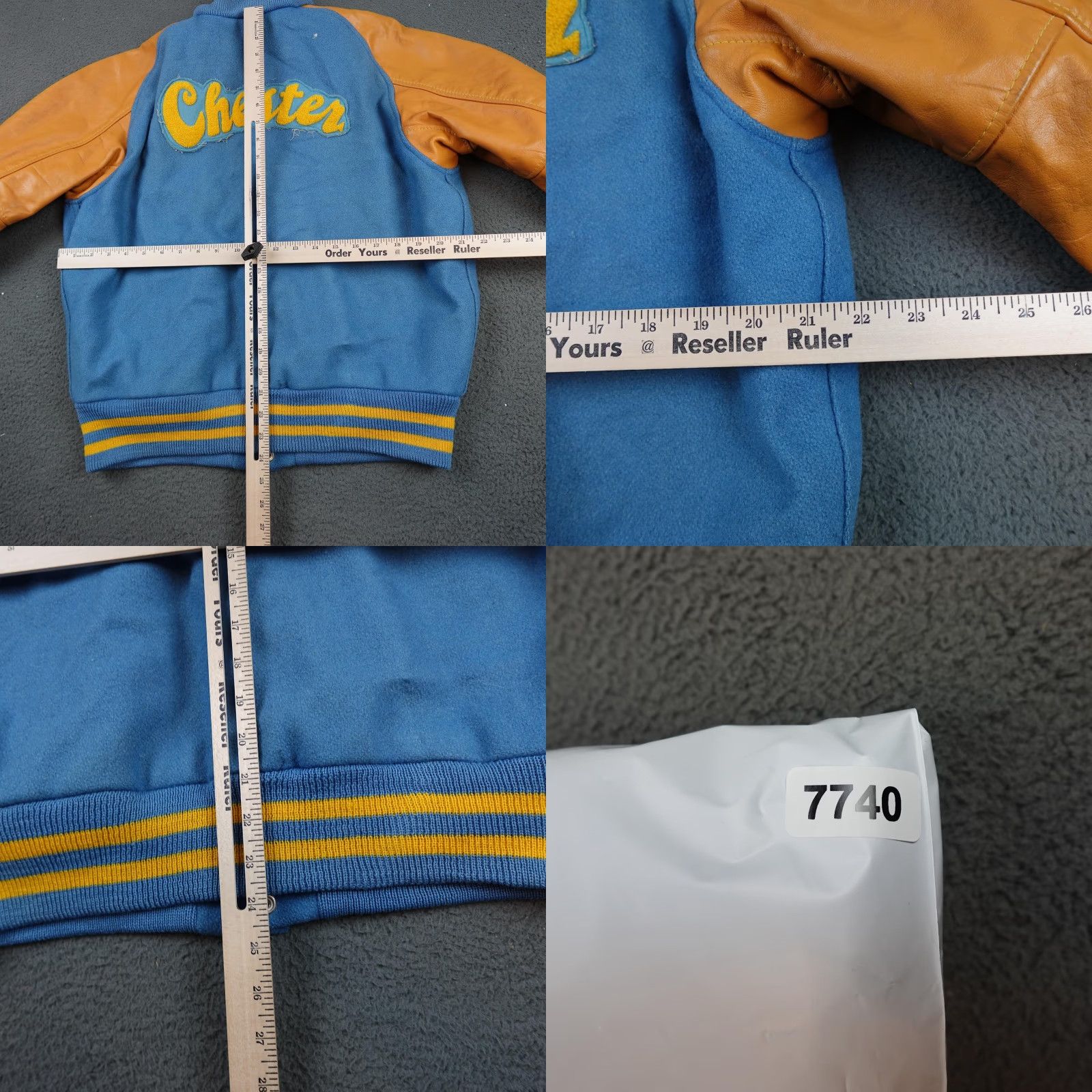 Vintage VINTAGE Skookum Jacket Mens 42 Blue Wool Leather Varsity Letterman 86 80s Size US XS / EU 42 / 0 - 8 Thumbnail