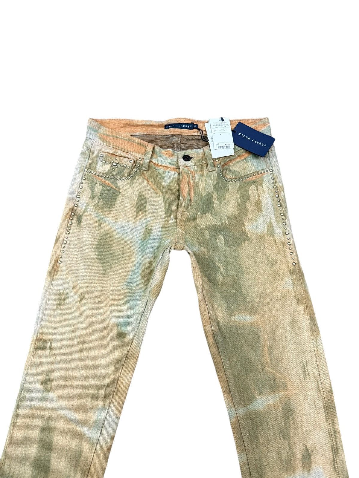 Ralph Lauren RALPH LAUREN STUD DENIM JEANS Size 28" / US 6 / IT 42 - 3 Thumbnail