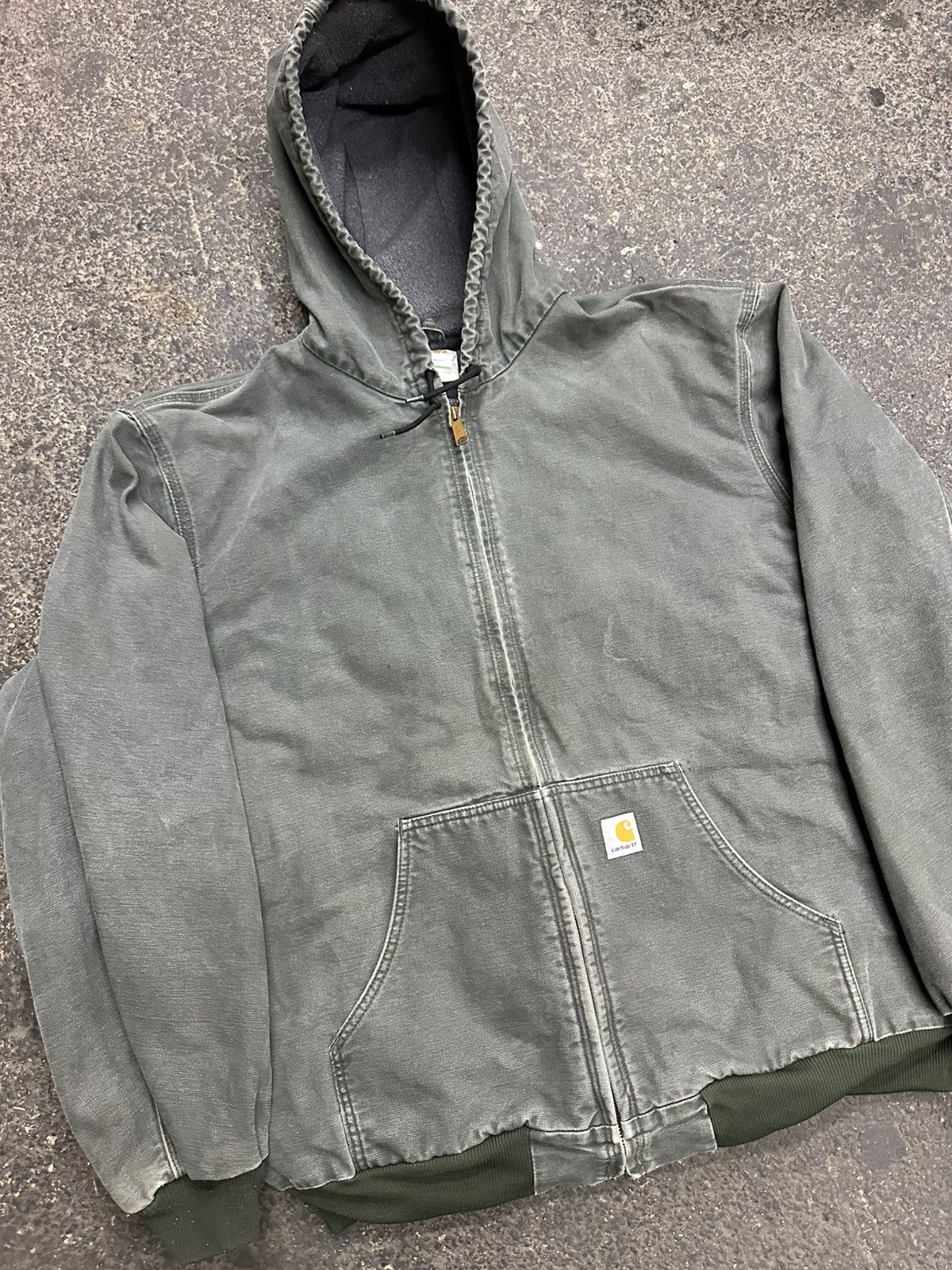 Carhartt Vintage carhartt mos green hooded jacket Size US XXL / EU 58 / 5 - 3 Thumbnail