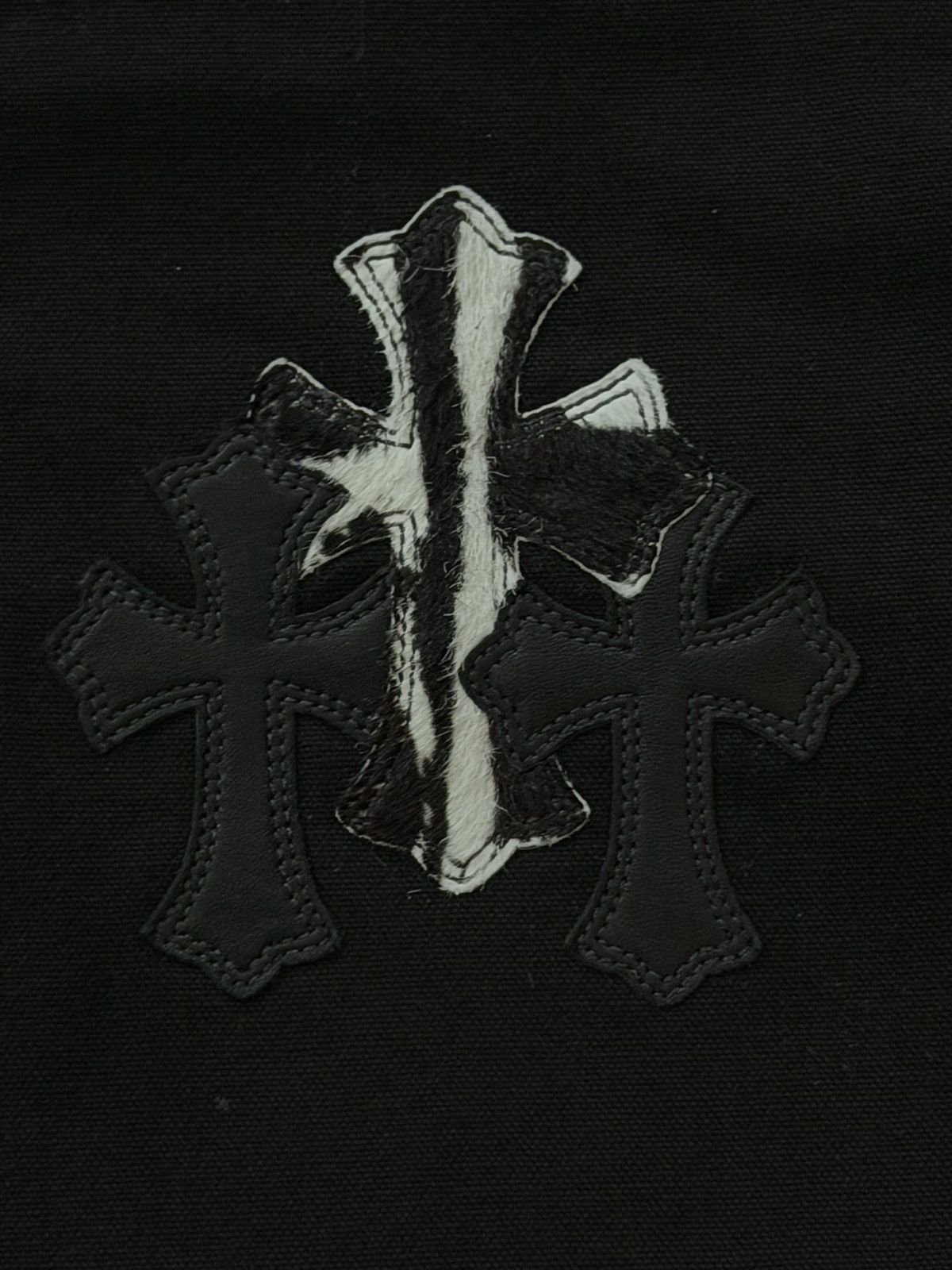 Chrome Hearts Black & Zebra Cross Patch Carpenter Jeans Size US 32 / EU 48 - 4 Thumbnail