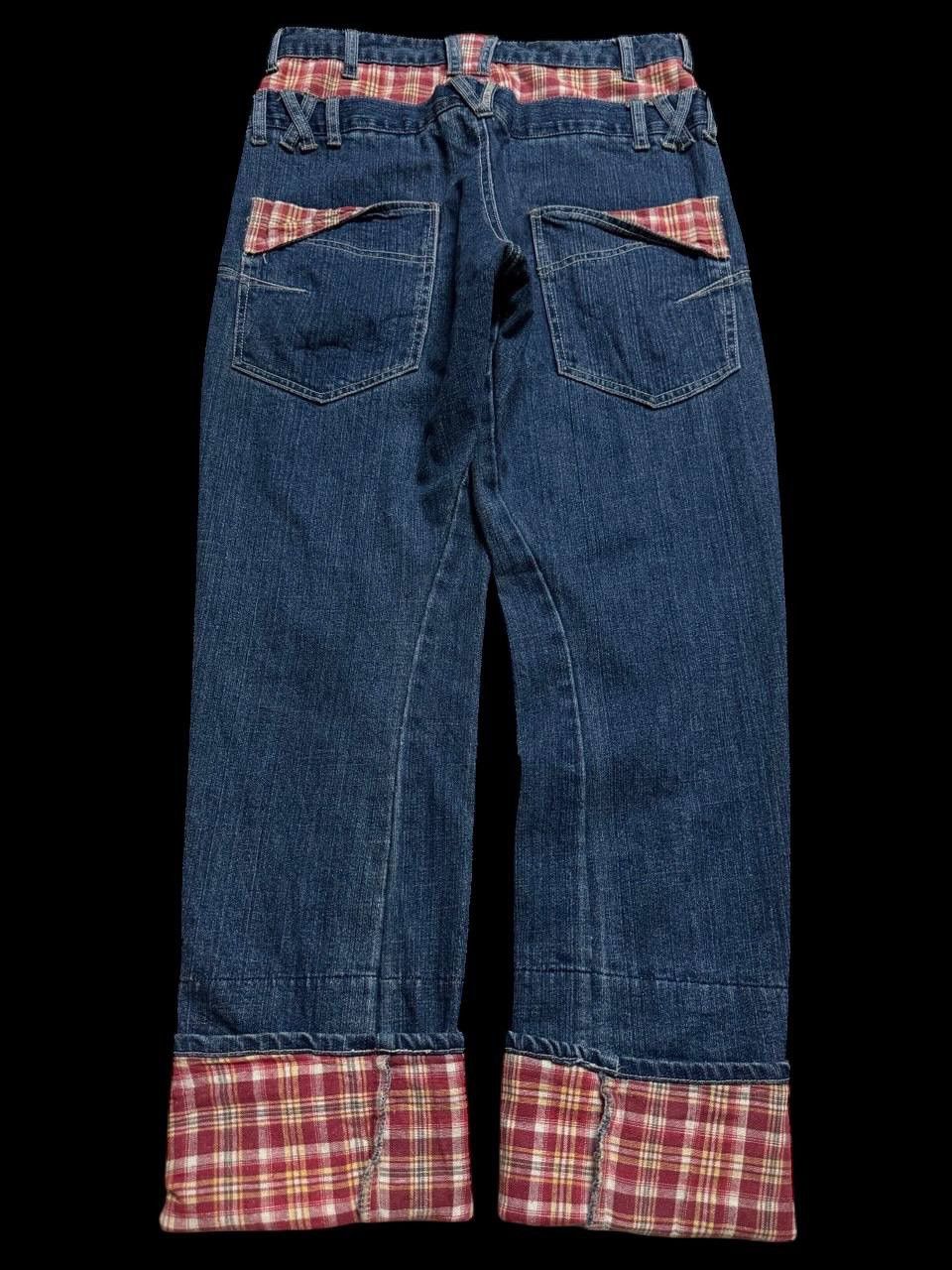 Japanese Brand × Seditionaries DOUBLE WAIST Japanese Mudwash Twist Leg Spilt Flannel Zipper Size US 30 / EU 46 - 11 Thumbnail