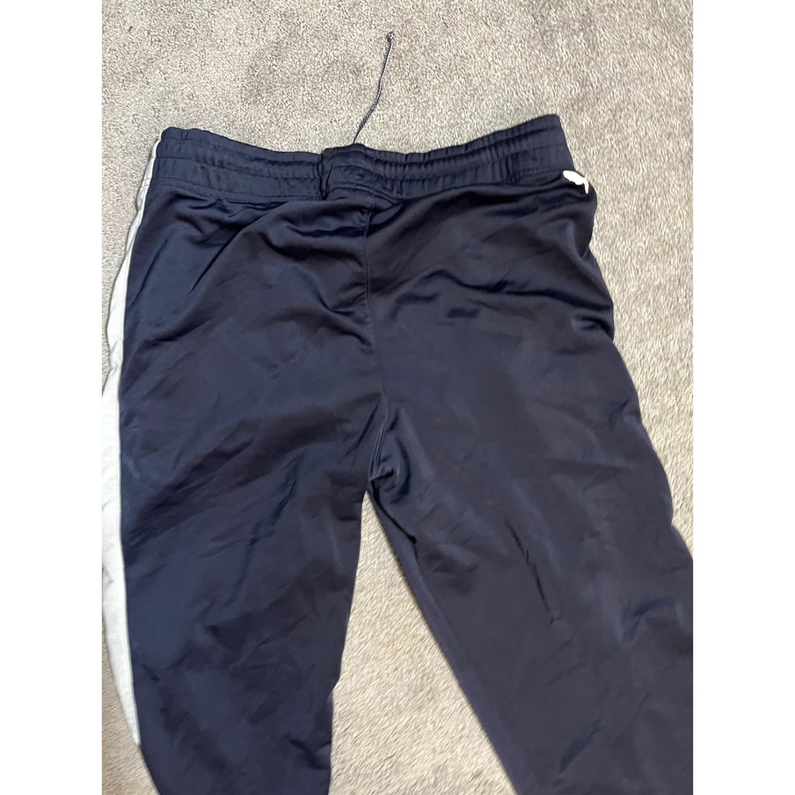 Puma PUMA Sport Sweatpants Navy Blue M Athletic Regular Men Pants Drawstring Elastic Waist Pockets Comfortable Everyday Activewear Size US 31 - 4 Thumbnail