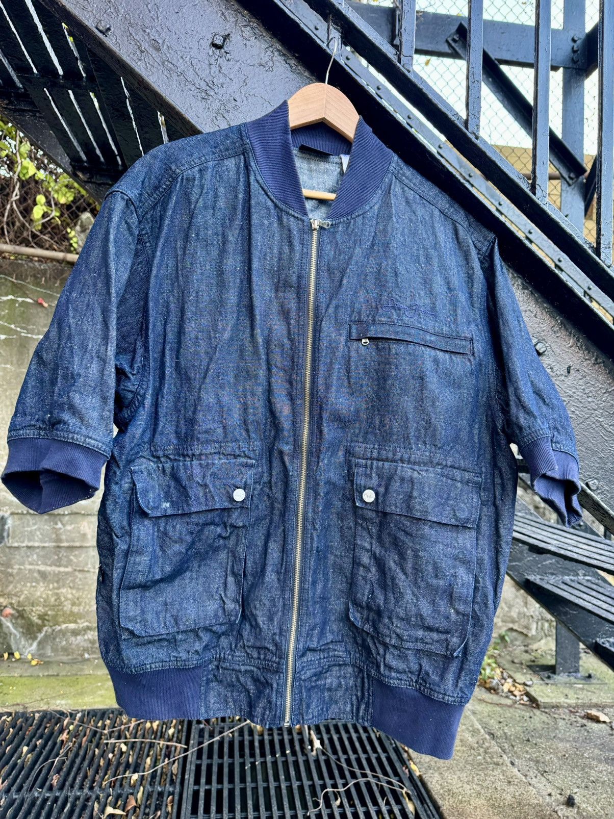 Vintage Sean John Y2K Raw Denim Hip Hop Rap Shirt