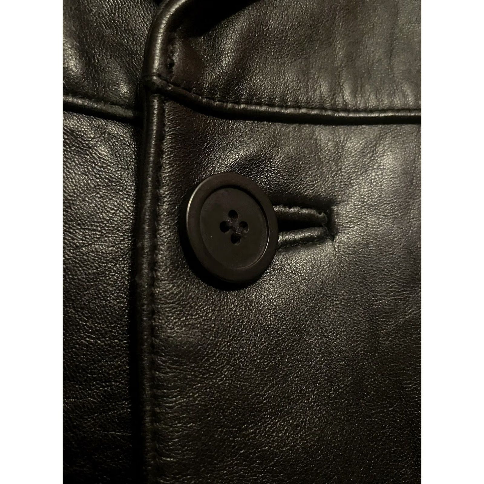 Ecko Unltd. VINTAGE Ecko Unltd Coat Leather Trench Mens Size L Black 90s Streetwear Insulated Lined Short Tear Grade Size US L / EU 52-54 / 3 - 4 Thumbnail