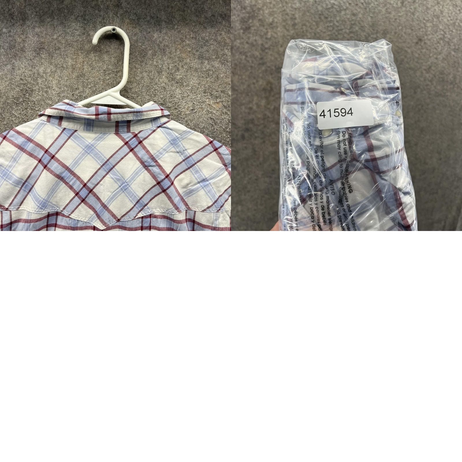 Lucky Brand Lucky Brand Shirt Mens 2XL White Plaid Short Sleeve Button Front Casual Woven Size US XXL / EU 58 / 5 - 8 Thumbnail