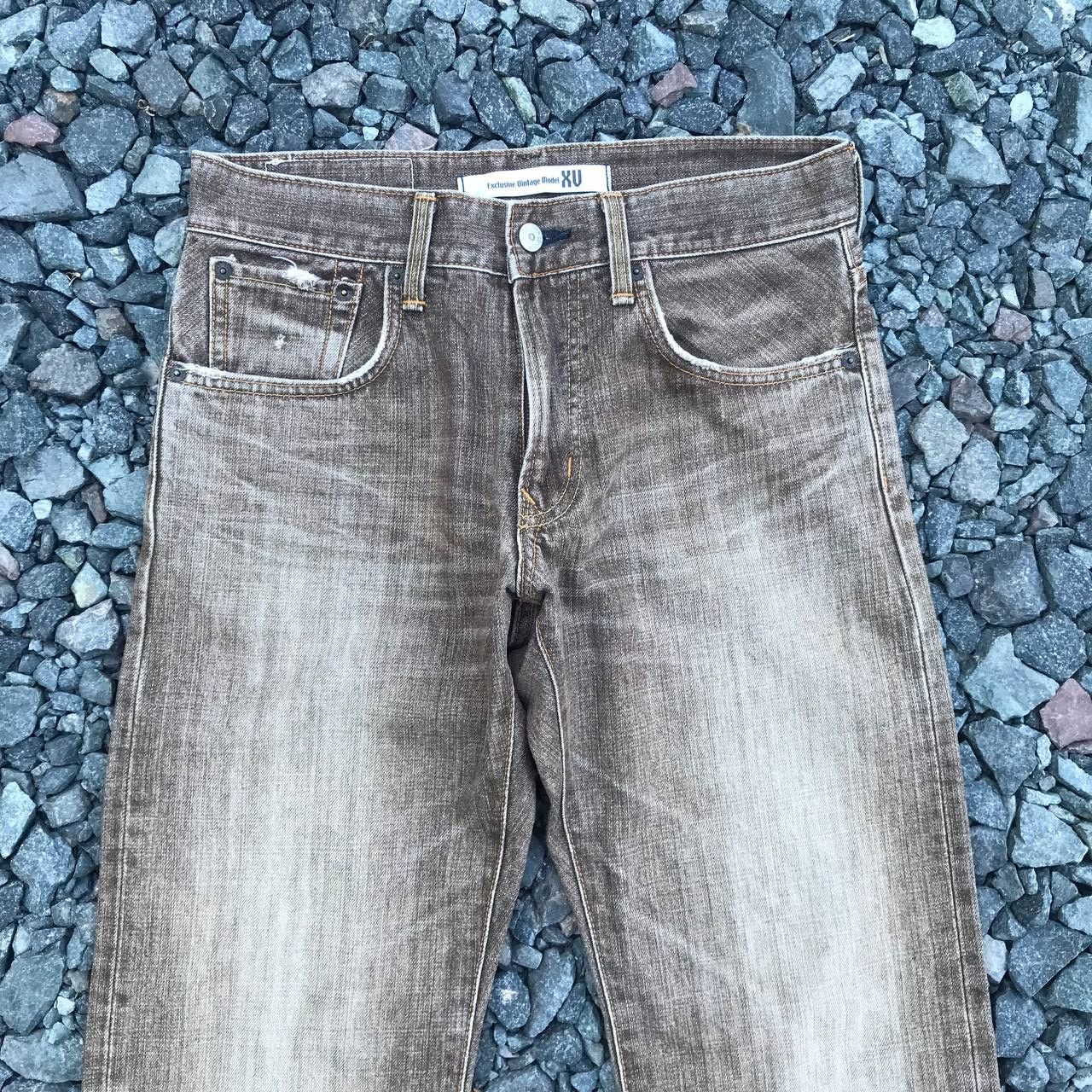 Edwin VINTAGE EDWIN EXCLUSIVE Faded Brown Distressed jean W29x32 Size US 29 - 4 Thumbnail