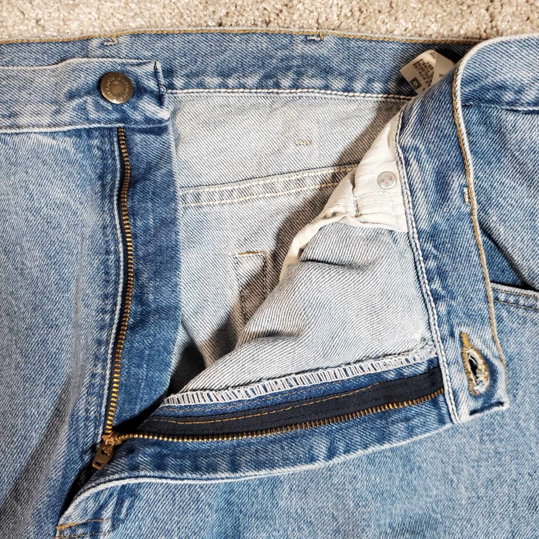 Wrangler WRANGLER 96501SL Jeans Regular Fit 40x30 Mens Blue Light Fade REGULAR FIT - 100% Cotton, Zipper Fly, Inseam 30, 40x30, Medium Wash, Regular Type Size US 40 / EU 56 - 7 Thumbnail