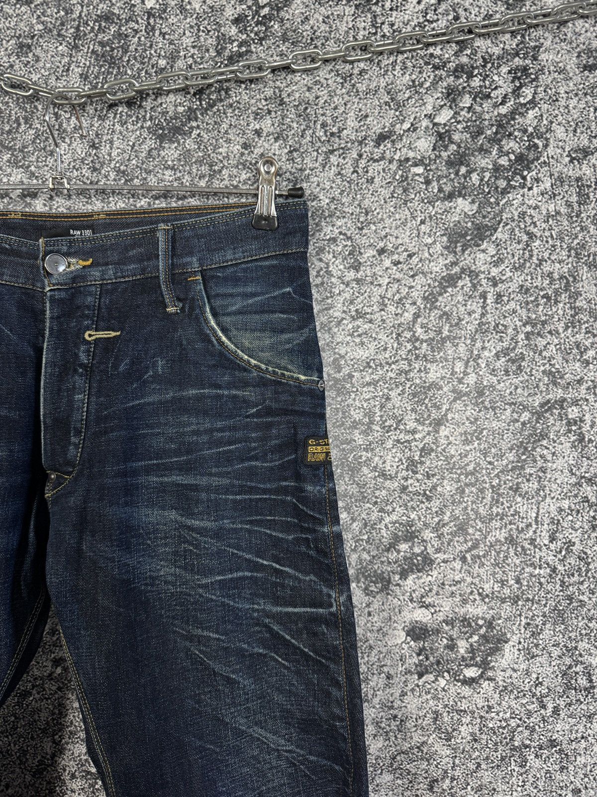G-Star G-Star RAW 3D Denim Riley Loose Tapered Distressed Jeans Size US 30 / EU 46 - 3 Thumbnail