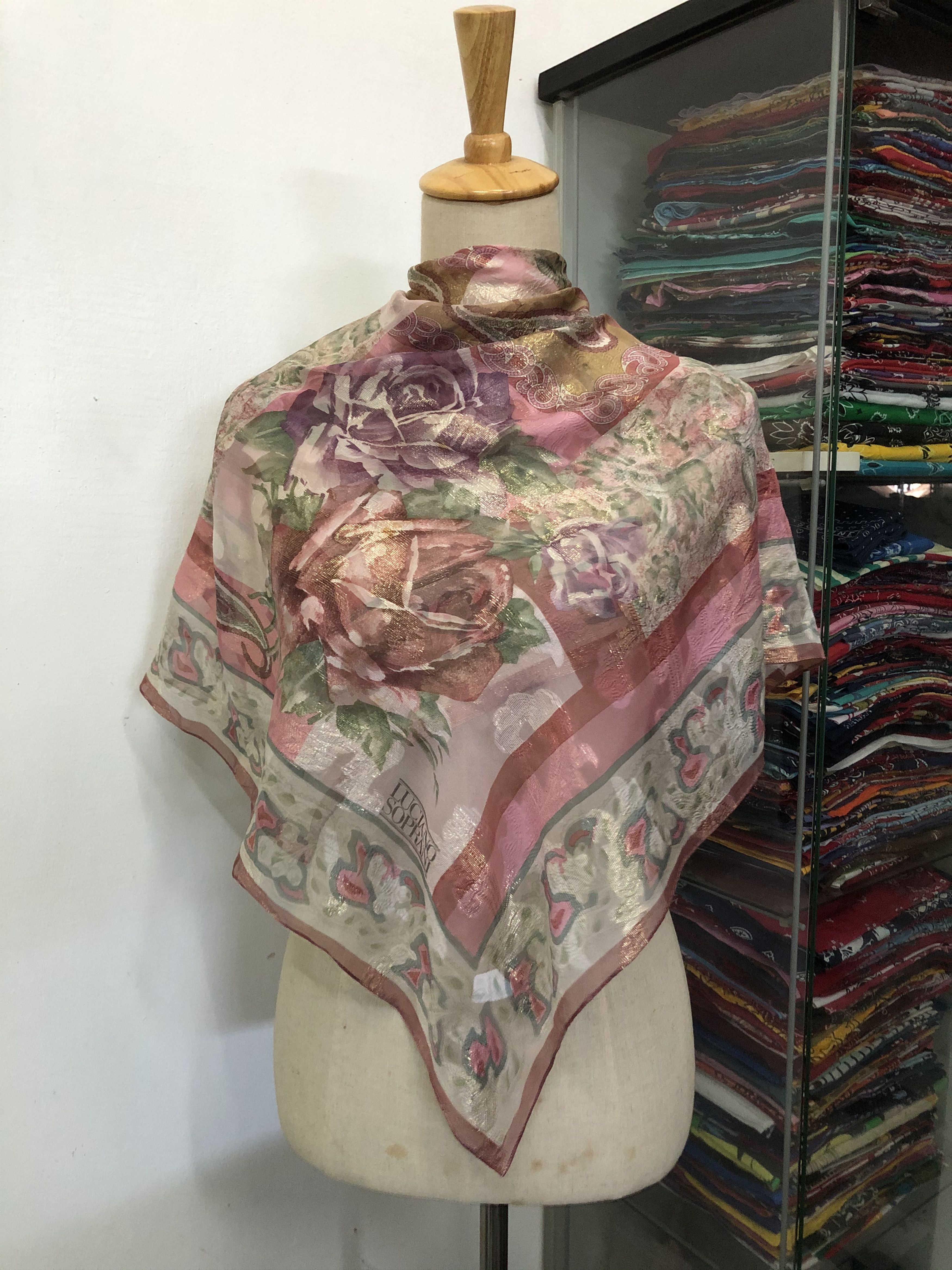Vintage Vintage Luciano Soprani Silk Scarf Size ONE SIZE - 1 Thumbnail