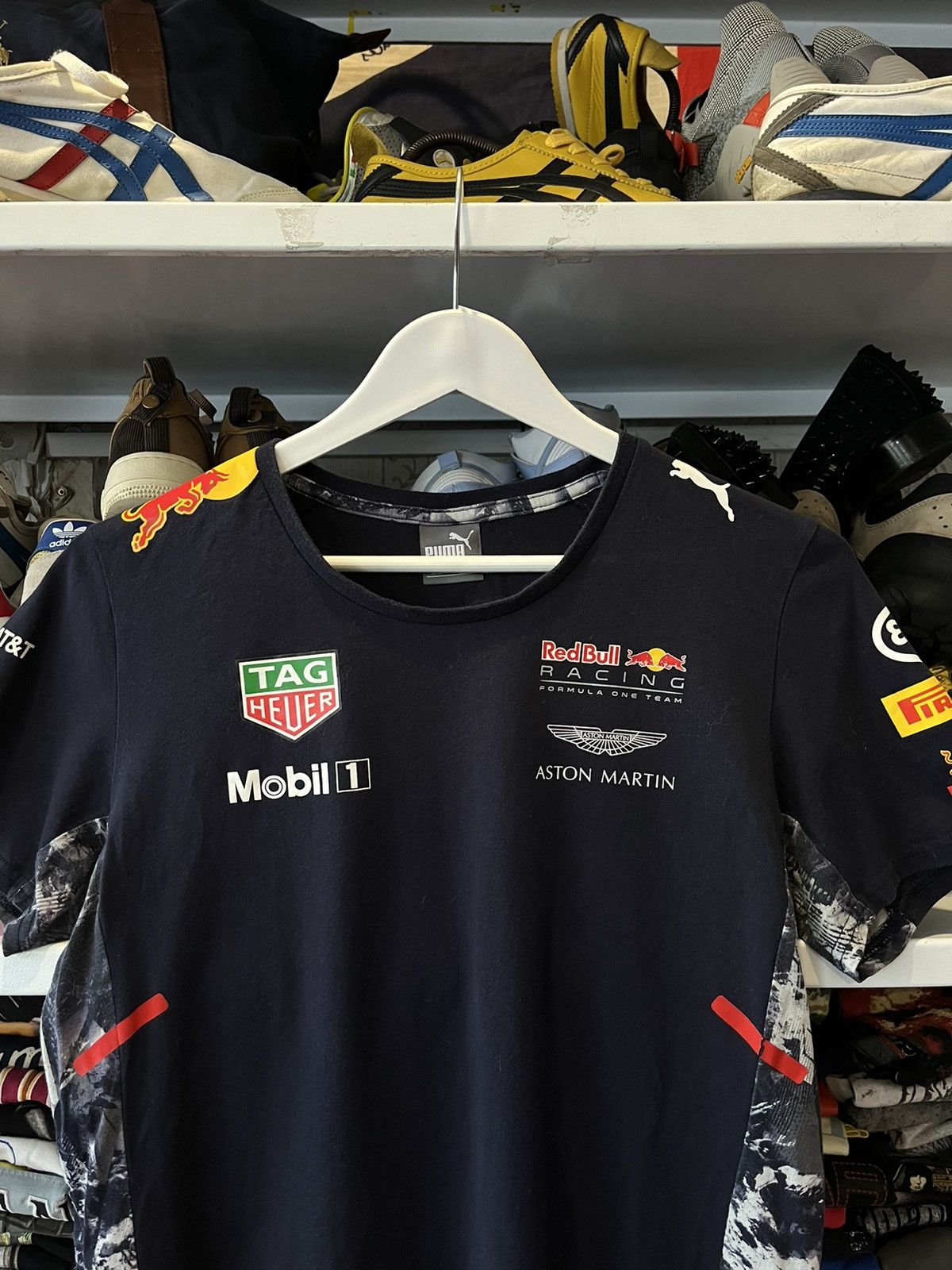 Puma × Red Bull Vintage Puma Red Bull Infiniti F1 Racing Polo T-Shirt Y2K Size XL / US 12-14 / IT 48-50 - 2 Thumbnail